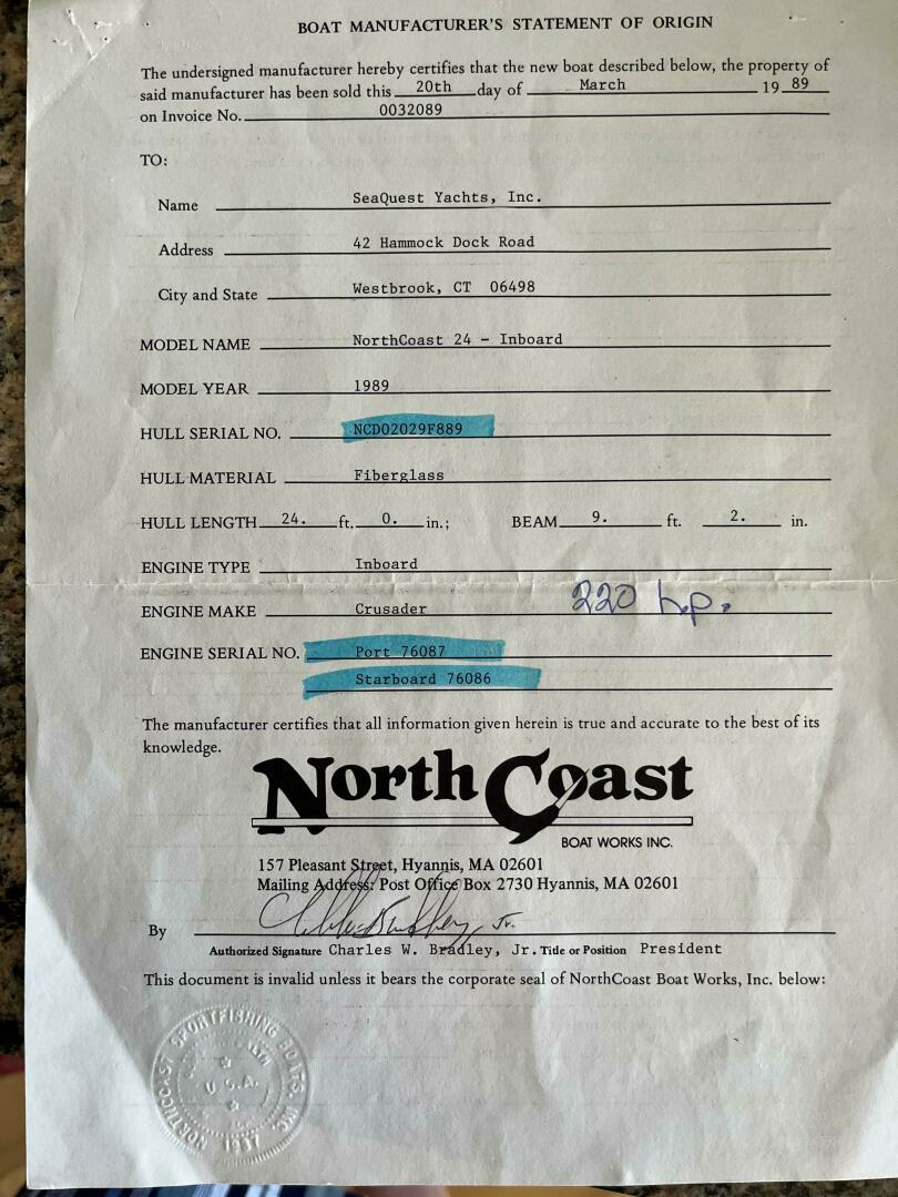 1989 Northcoast Sportfish - Image 18