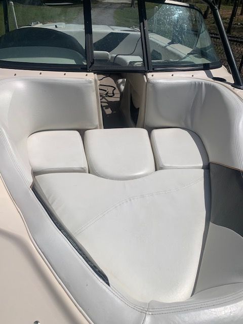 Interior of a 2001 Correct Craft Super Air Nautique boat.