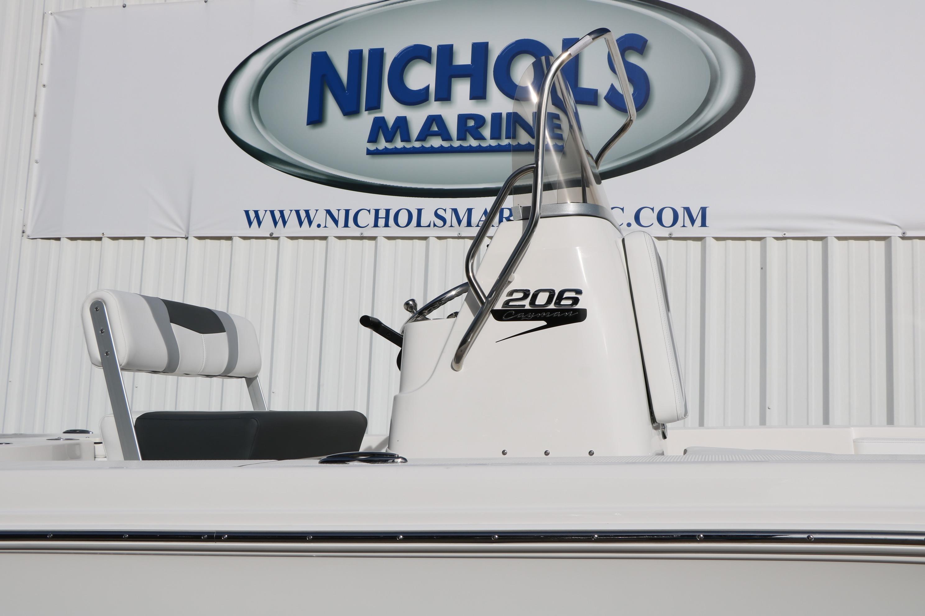 2026 Robalo 206 Cayman boat at Nichols Marine dealership.