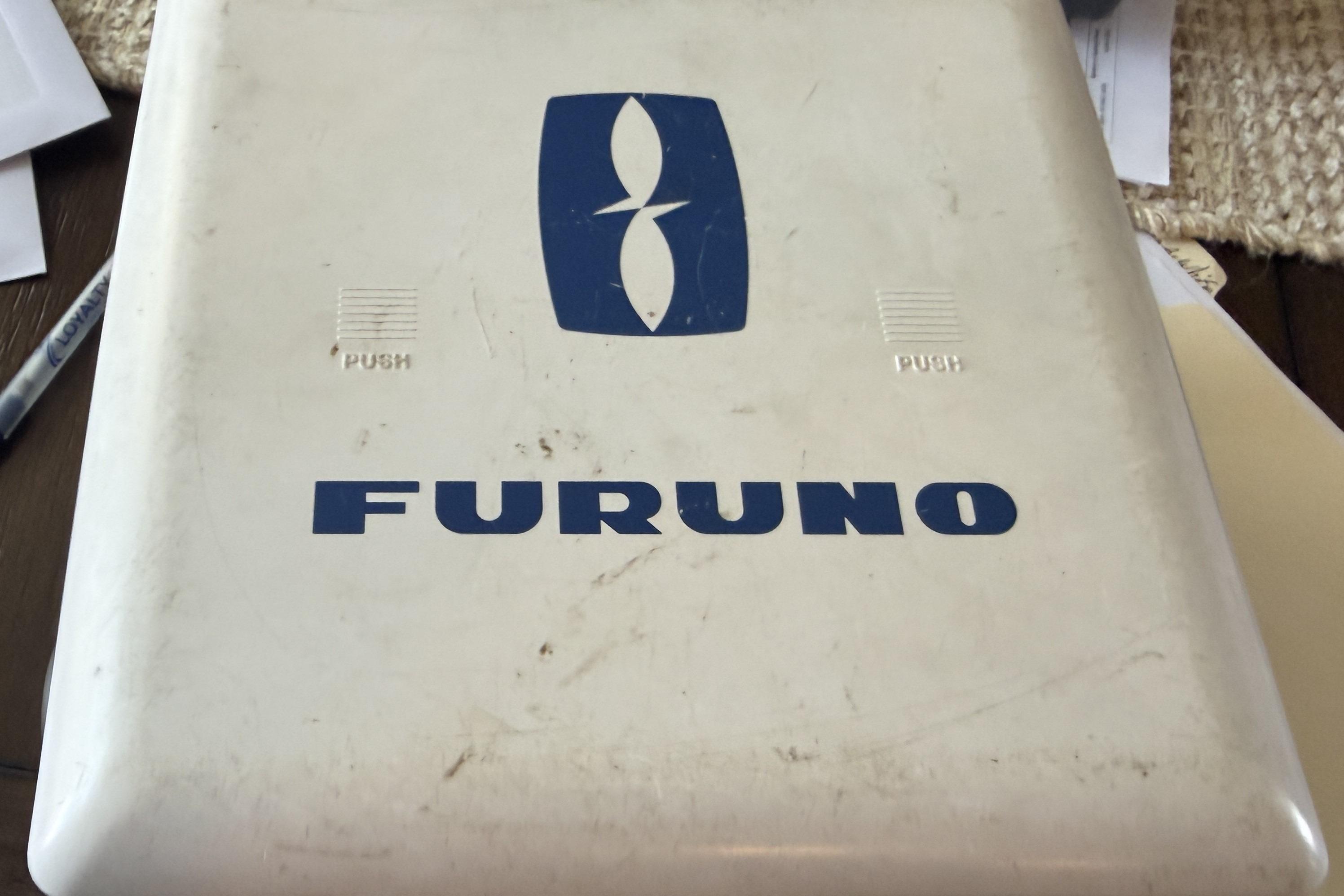Furuno marine equipment cover on a Grady-White Seafarer 22, 1987 model.