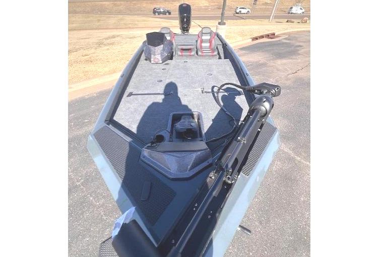 2026 Ranger RT188P boat on parking lot, front view.