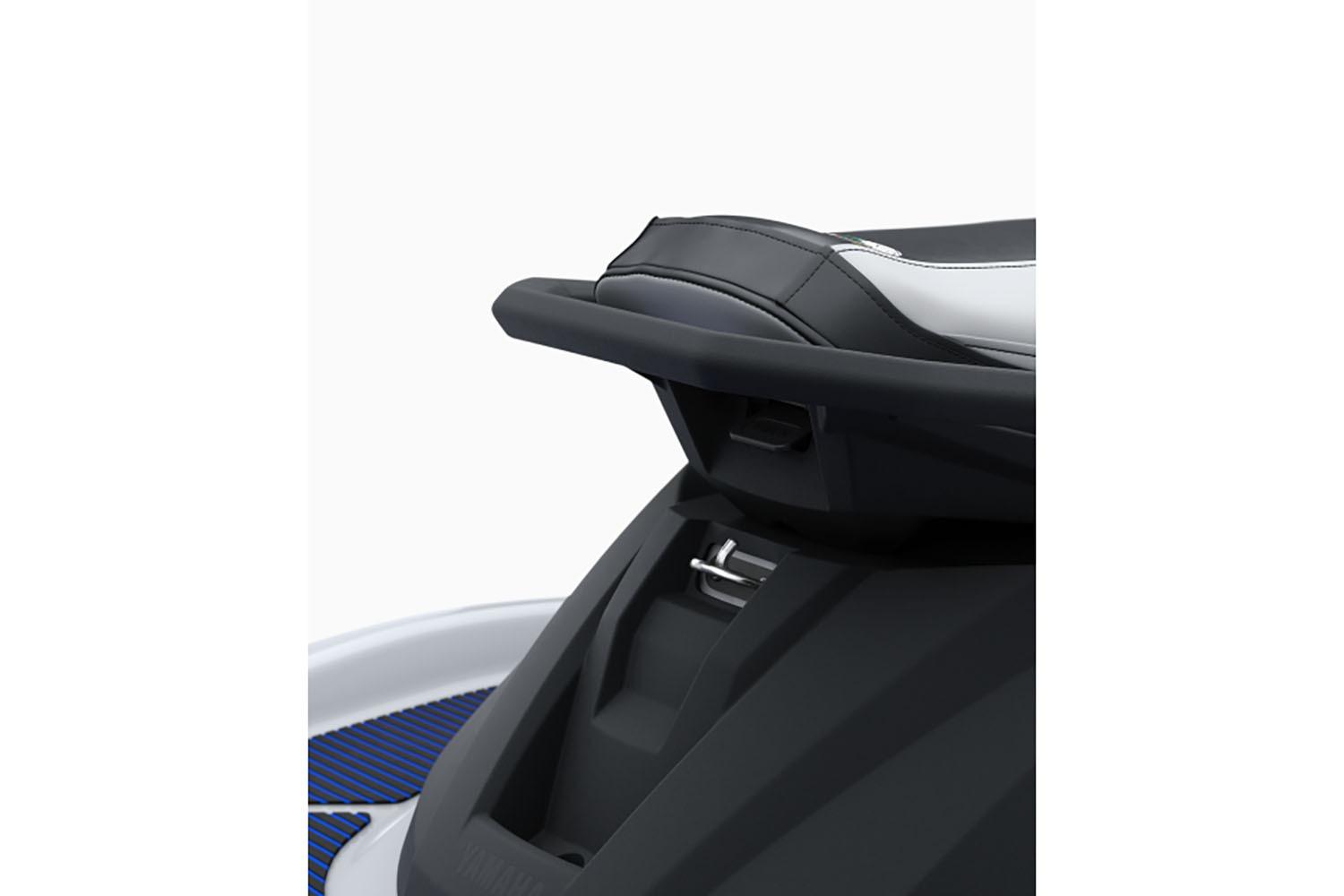 Manufacturer Provided Image: 2026 Yamaha WaveRunner VX Deluxe seat and rear design detail.