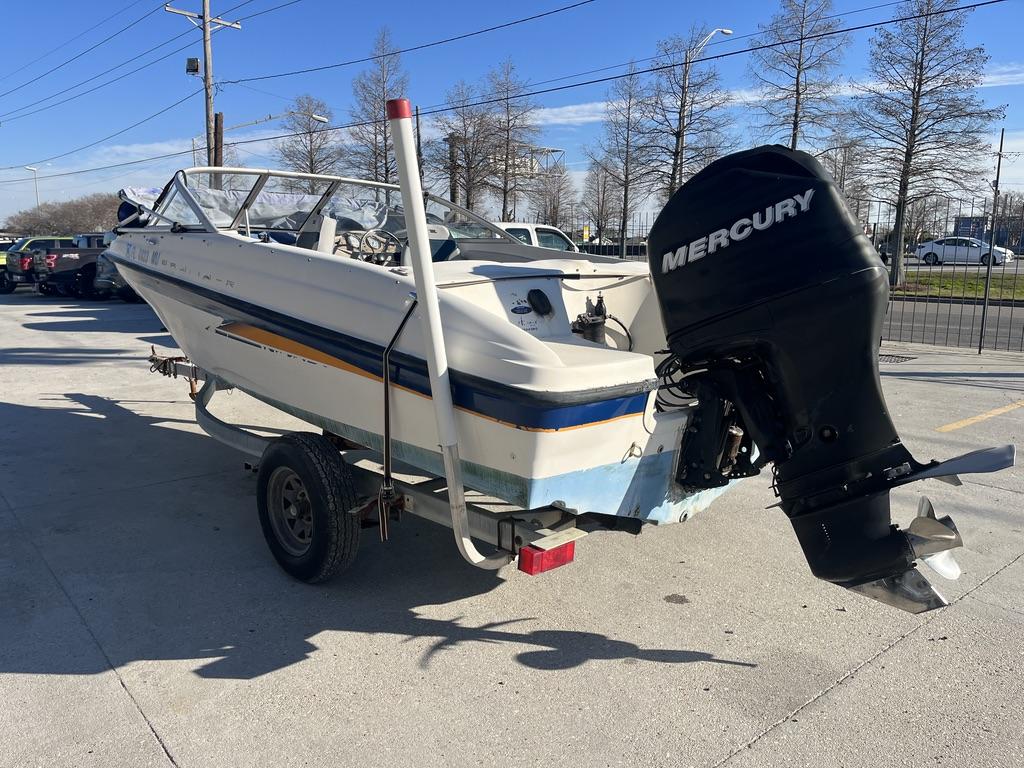 2004 Bayliner 175 boat with Mercury engine on trailer.