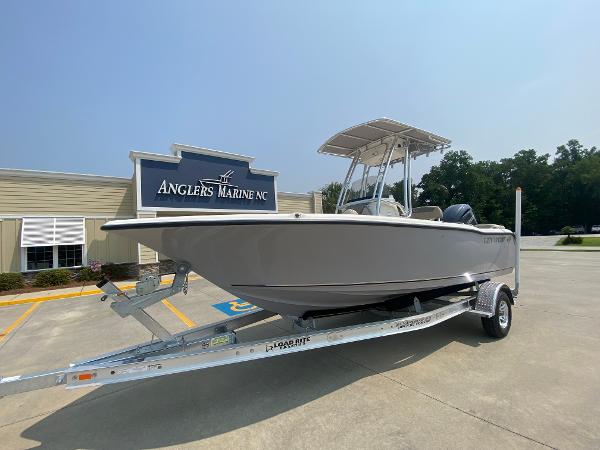 2024 Key West 203 FS boat on trailer at Anglers Marine NC.