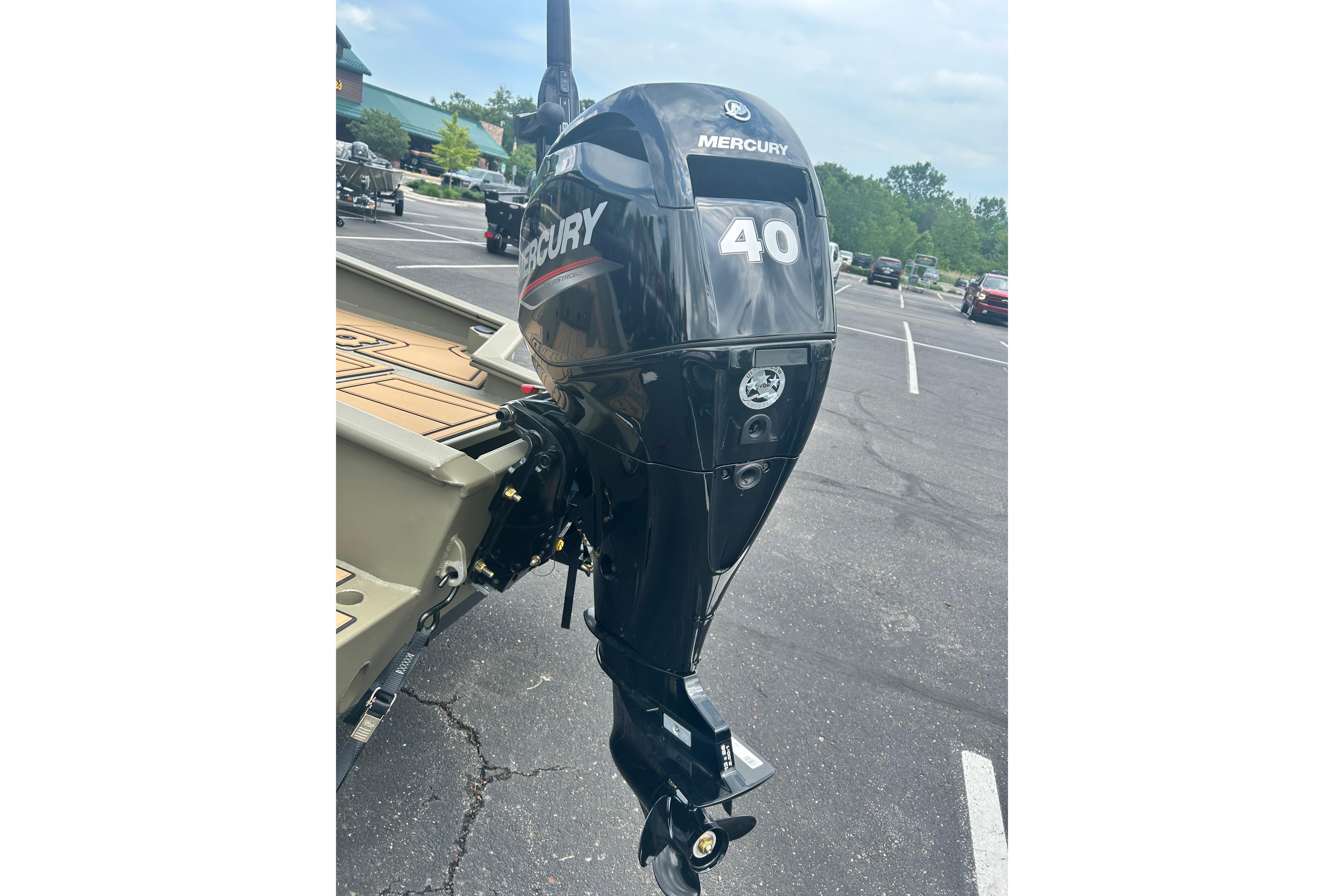 2026 Tracker Grizzly 1650 T Prairie Wings Edition with Mercury 40 outboard motor.