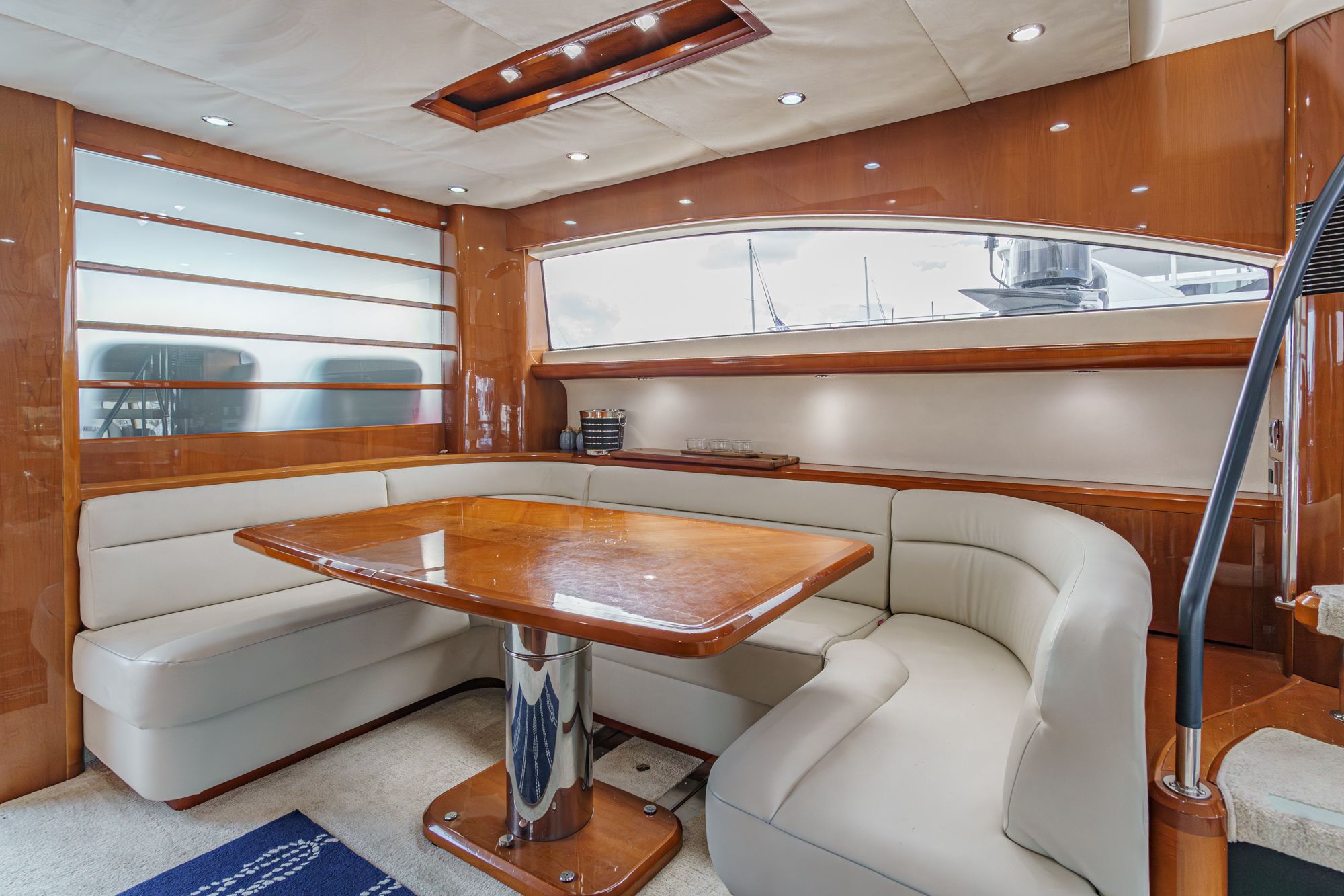 Luxurious interior of Princess 75 Fly yacht, 2007 model.