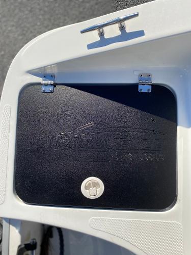 2019 Caravelle 19 EBo Bowrider storage compartment with latch.