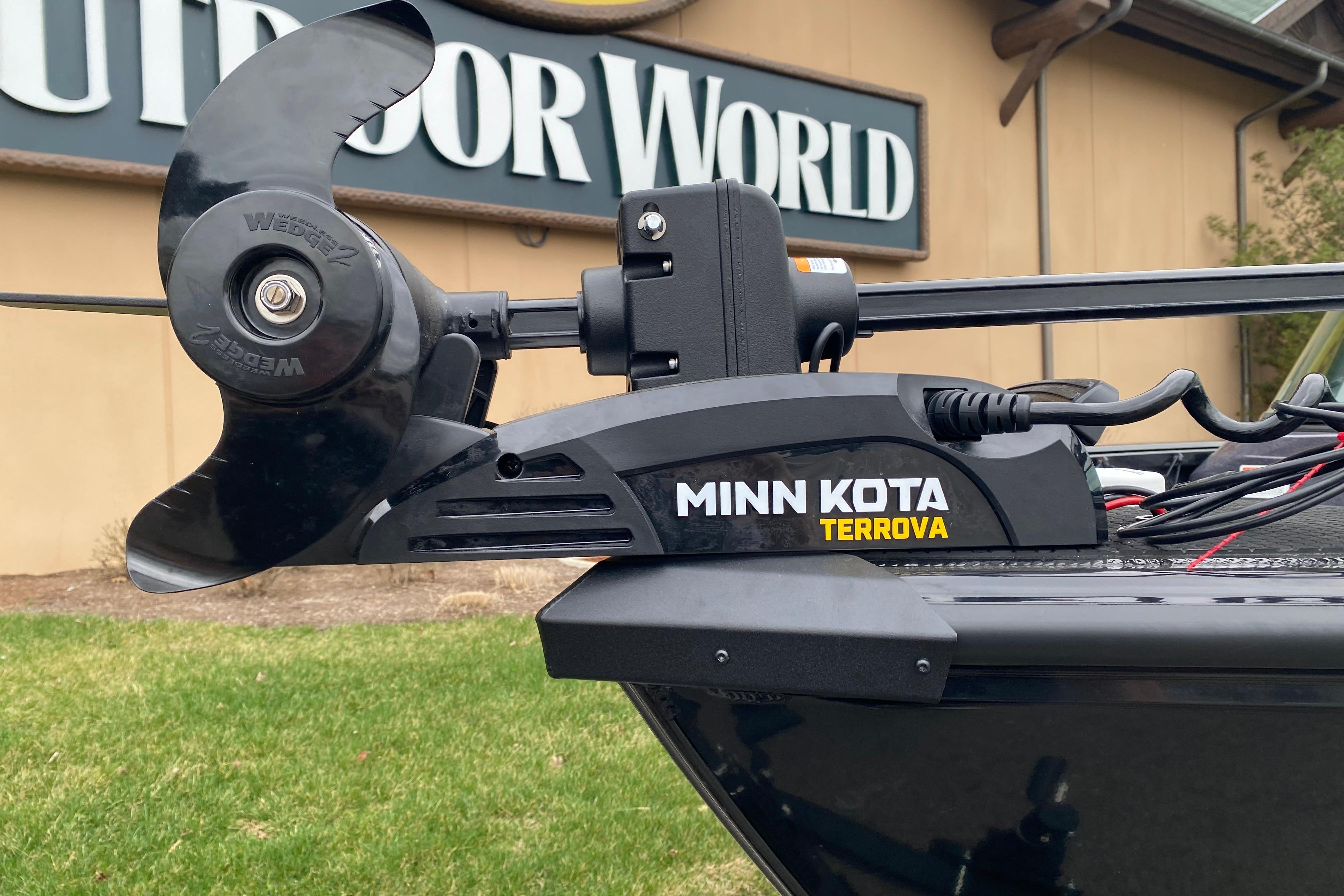 Minn Kota Terrova motor on 2026 Ranger VS1882SC Angler boat at Outdoor World.