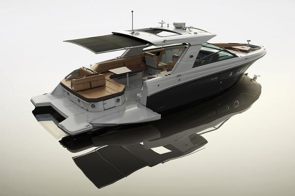 Manufacturer Provided Image: 2018 Sea Ray SLX 400 luxury motorboat with spacious deck and modern design.