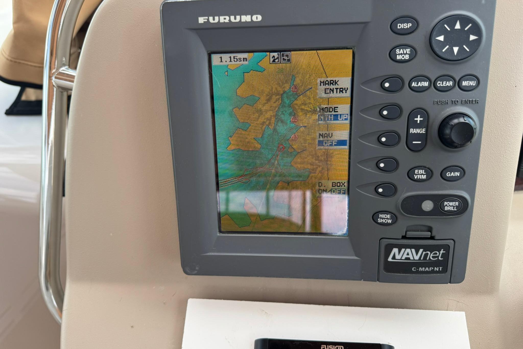 Furuno NAVnet marine GPS system on 2001 Sea Ray 340 Sundancer boat.
