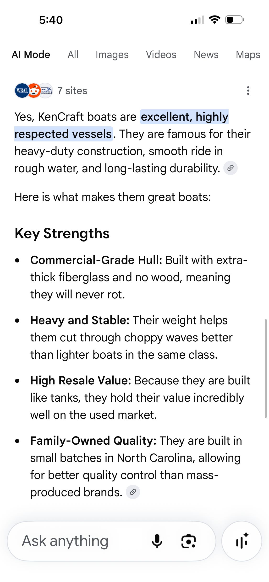 KenCraft Challenger 2021: Durable design and high quality.