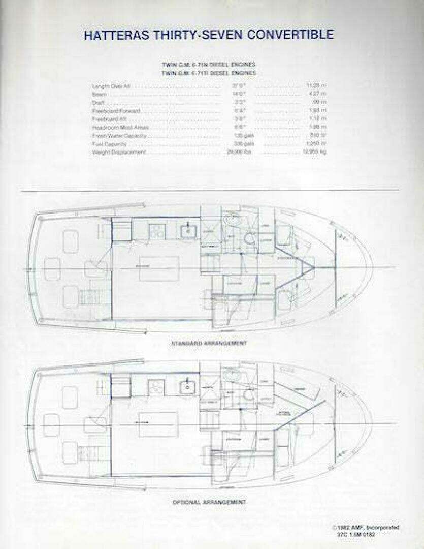 1979 Hatteras 37 Convertible - Image 18