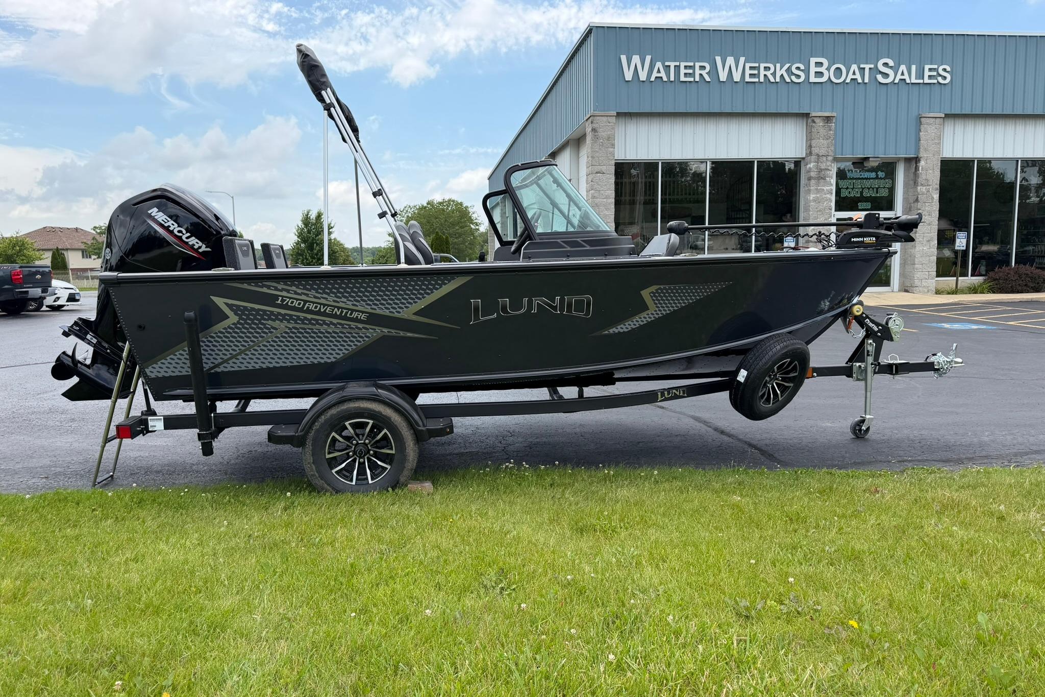 2027 Lund 1675 Adventure Sport boat displayed at Water Werks Boat Sales.