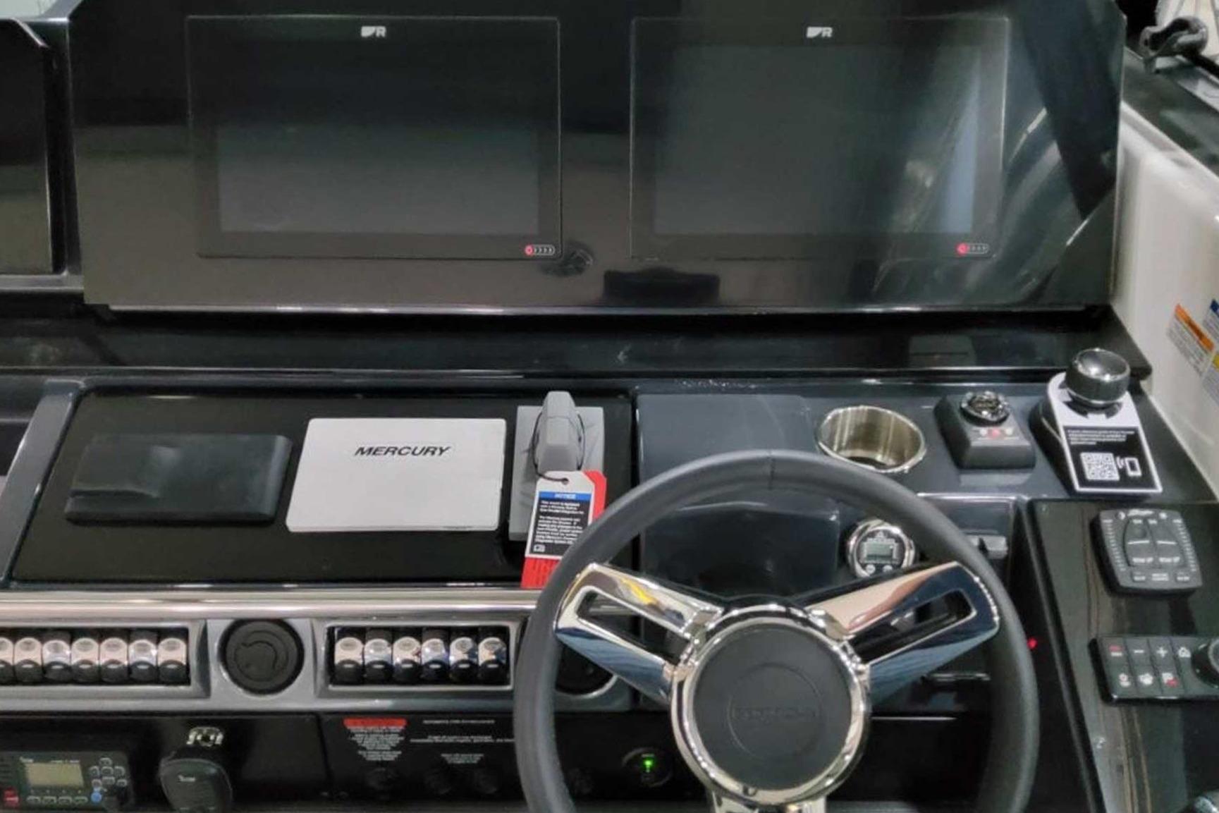 2026 Formula 400 Super Sport Crossover dashboard with advanced controls and dual screens.
