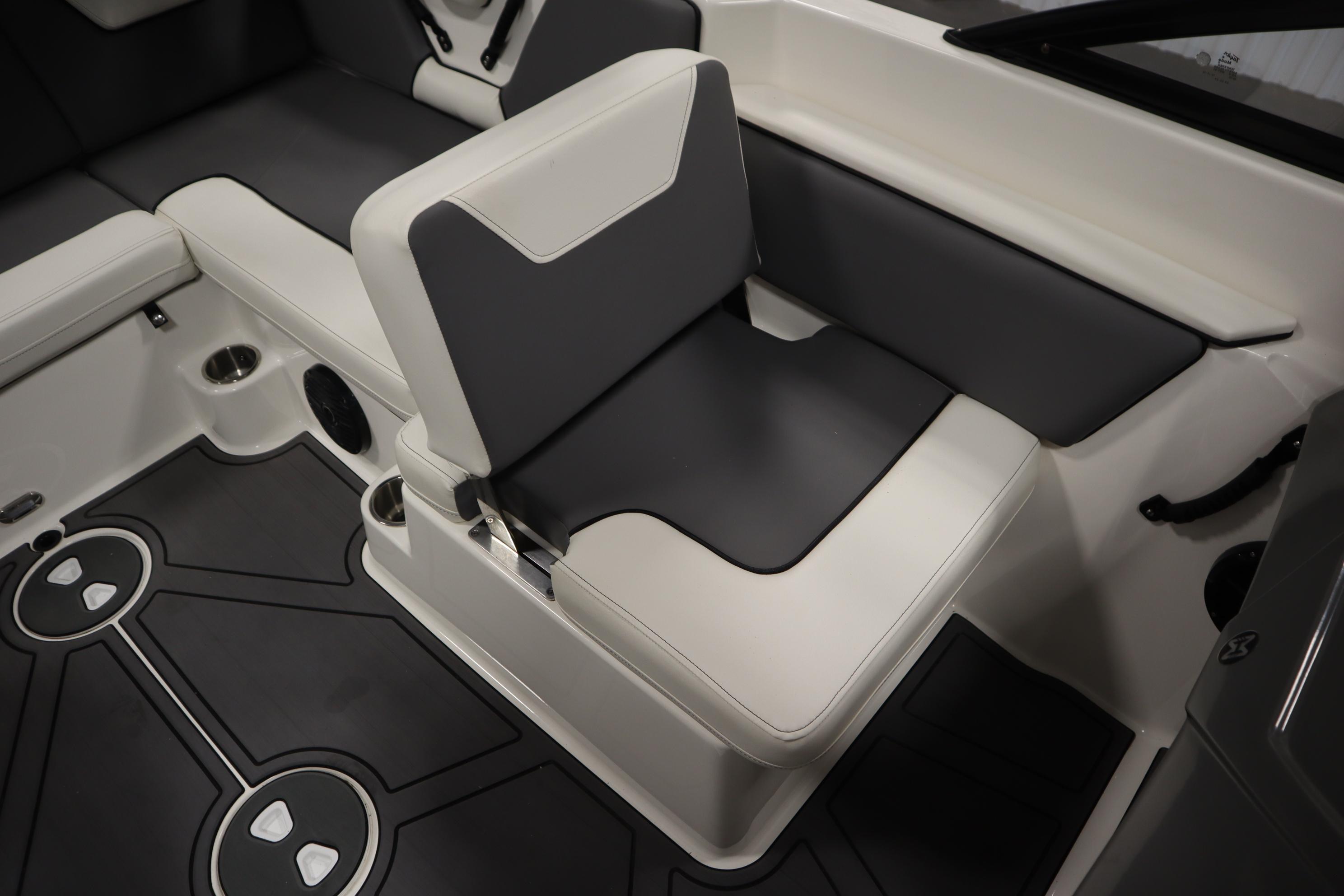 2023 Heyday WT Surf boat interior with sleek seating and modern design.