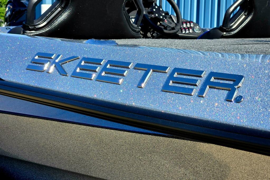 2026 Skeeter ZXE20 boat with metallic finish and logo detail.