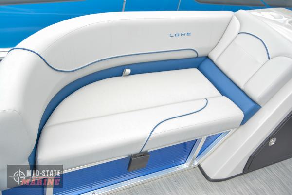 2024 Lowe Ultra 200 Cruise boat interior seating.