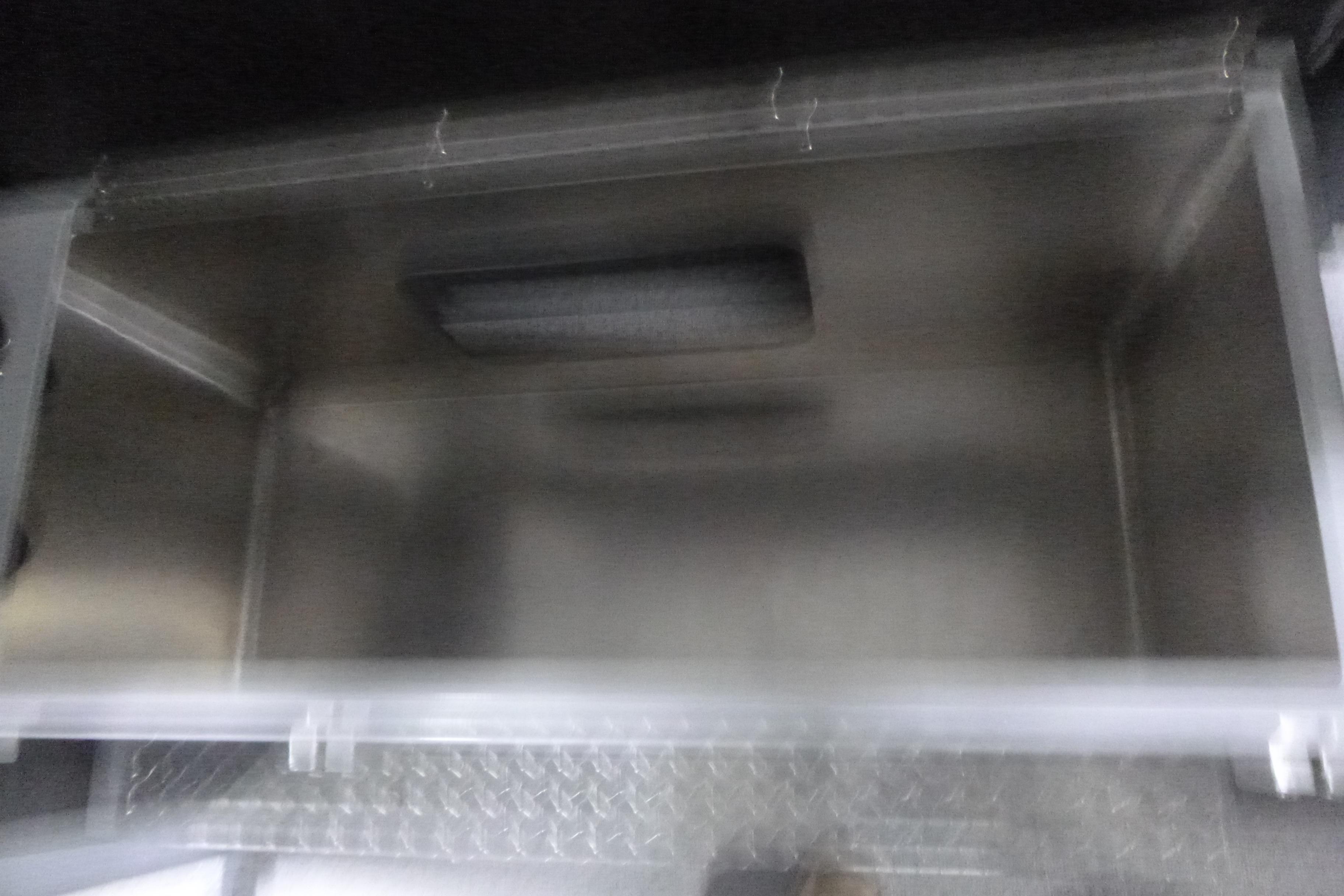 Blurred interior view of a 2026 KingFisher 2425 Escape HT boat compartment.