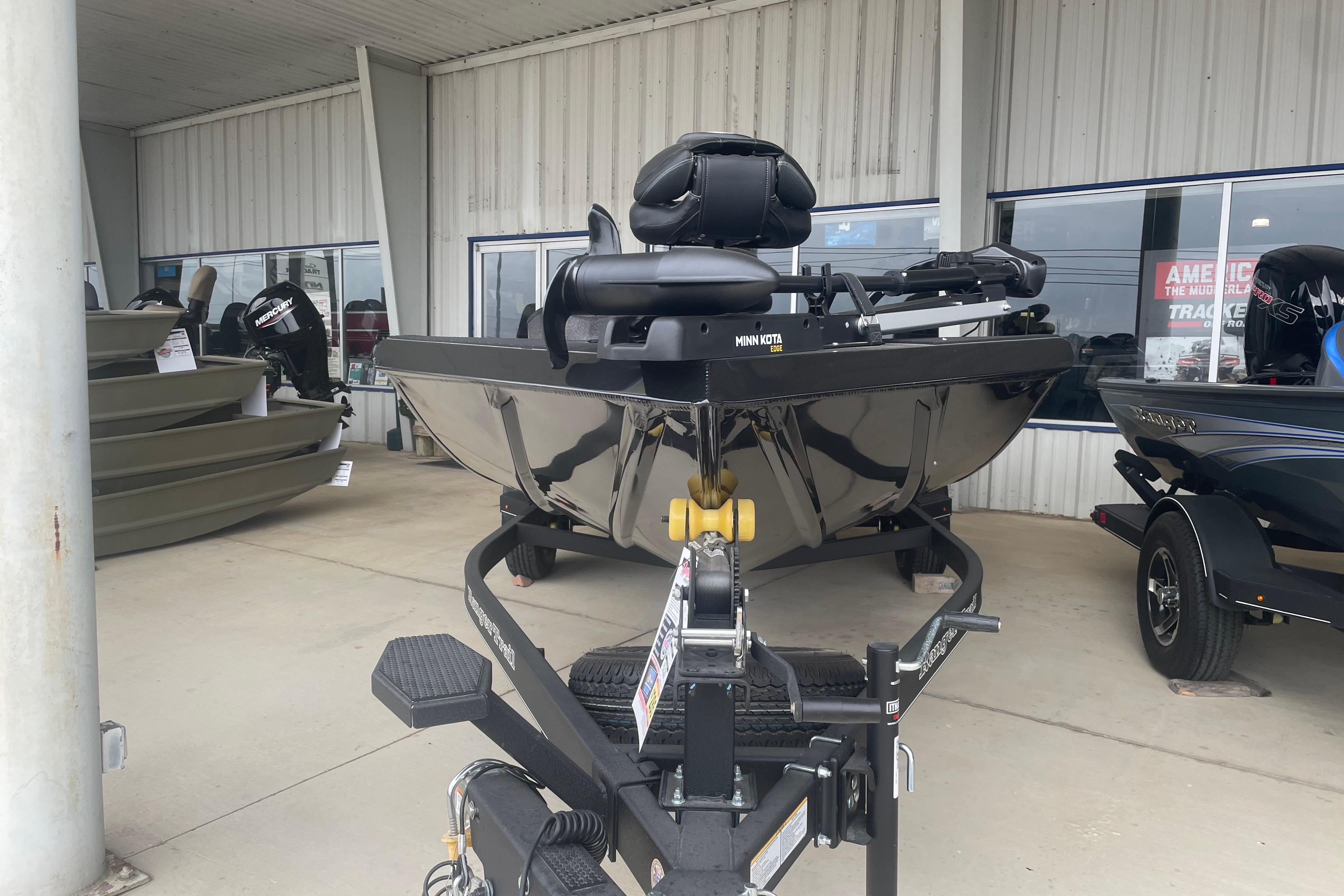 2026 Ranger RT178 boat displayed on a trailer at a dealership.