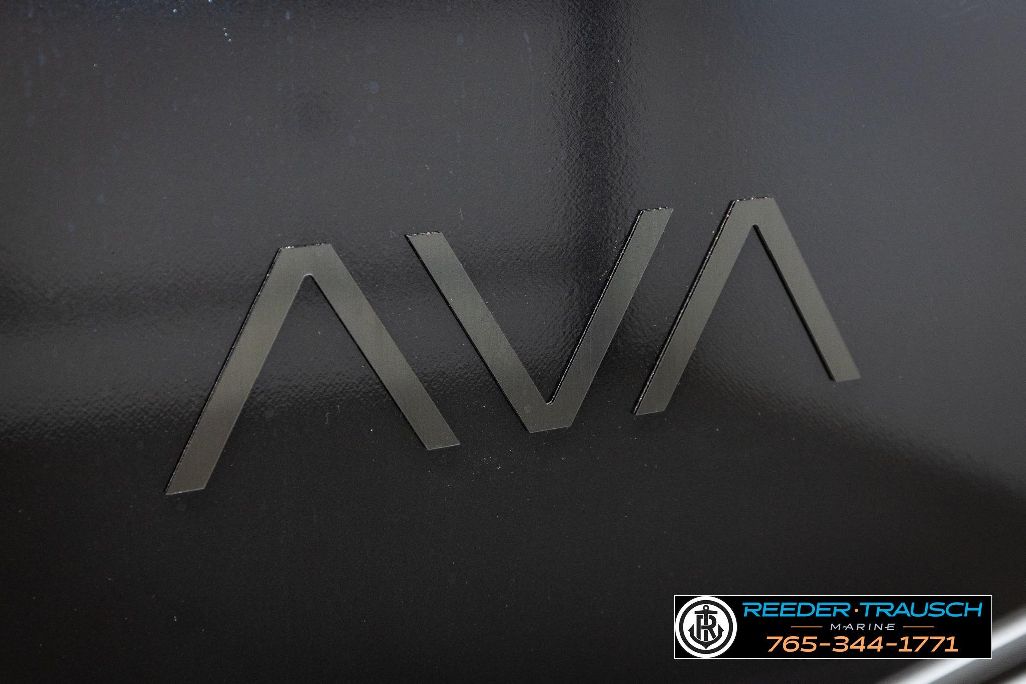 Close-up of Avalon LSZ QL 2026 logo on a sleek black surface.