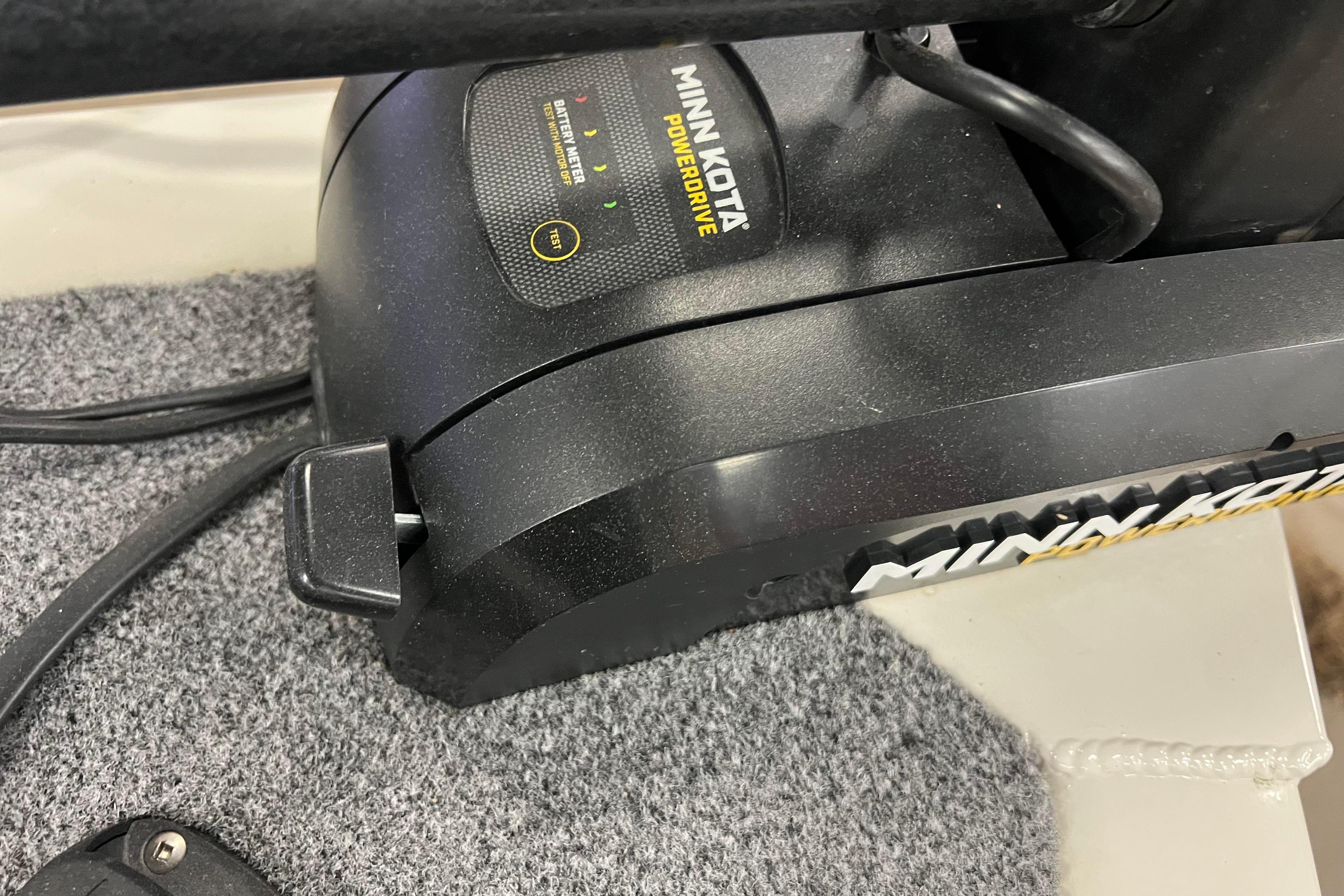 Minn Kota PowerDrive motor on 2022 Tracker Pro Guide V-16 WT boat.