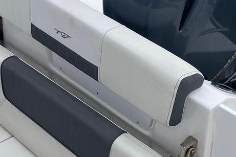 2020 Tidewater 220 CC boat seating detail with sleek design and modern upholstery.