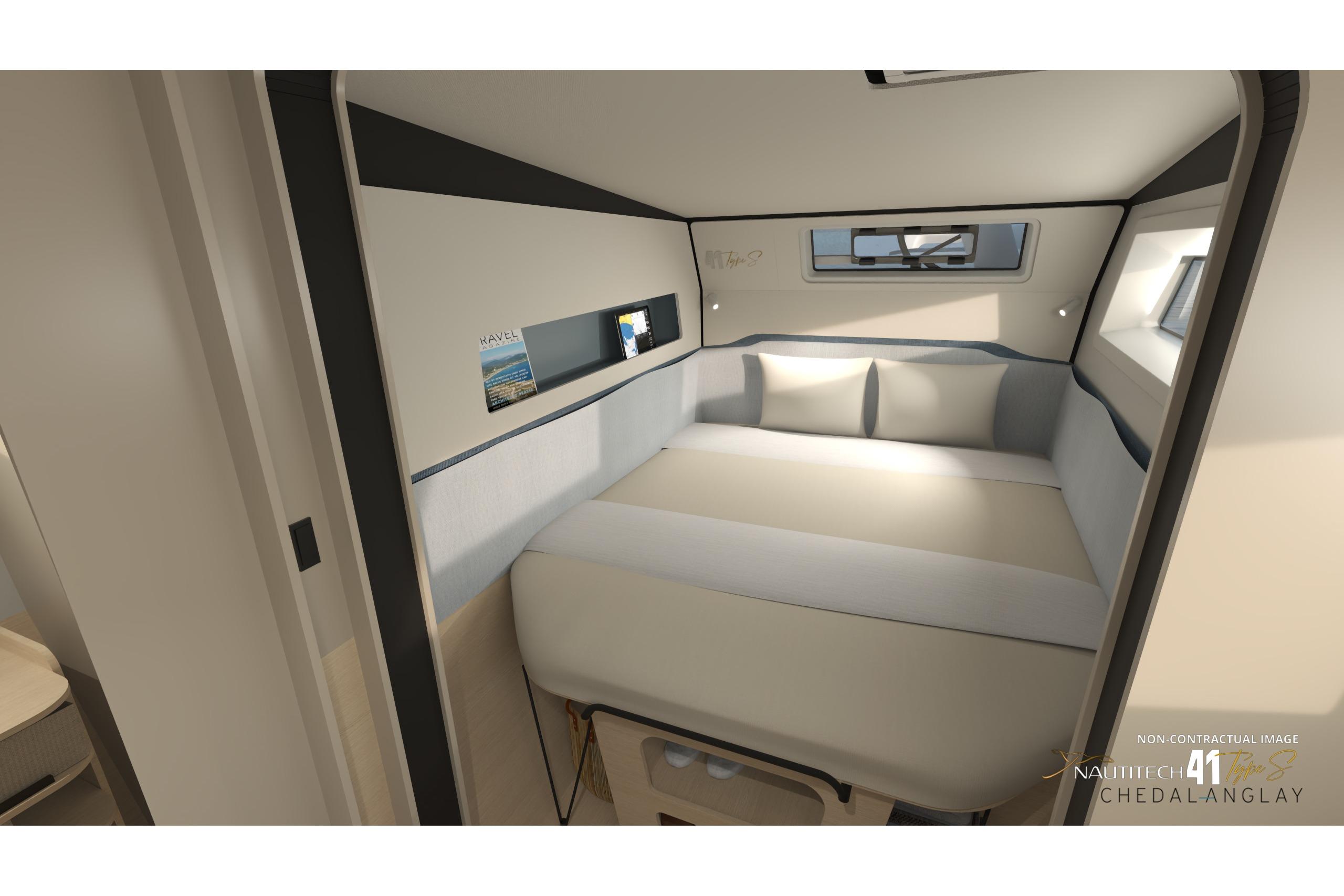 Interior of Nautitech 41 Type S yacht, year 2026.