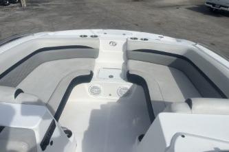 2022 Hurricane SunDeck 192 OB boat interior with spacious seating and modern design.