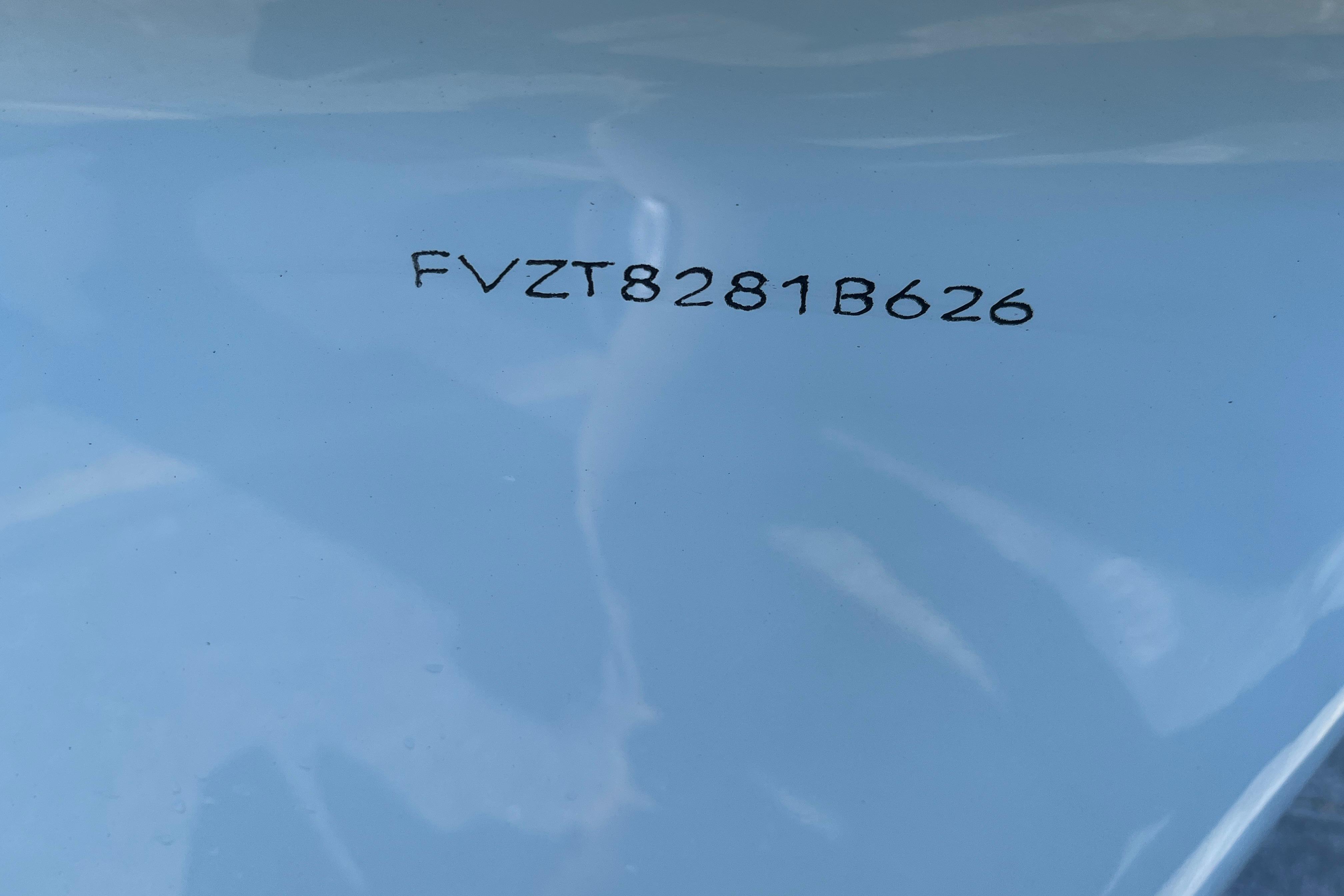 Hull identification number on 2026 Bulls Bay 2200 boat.