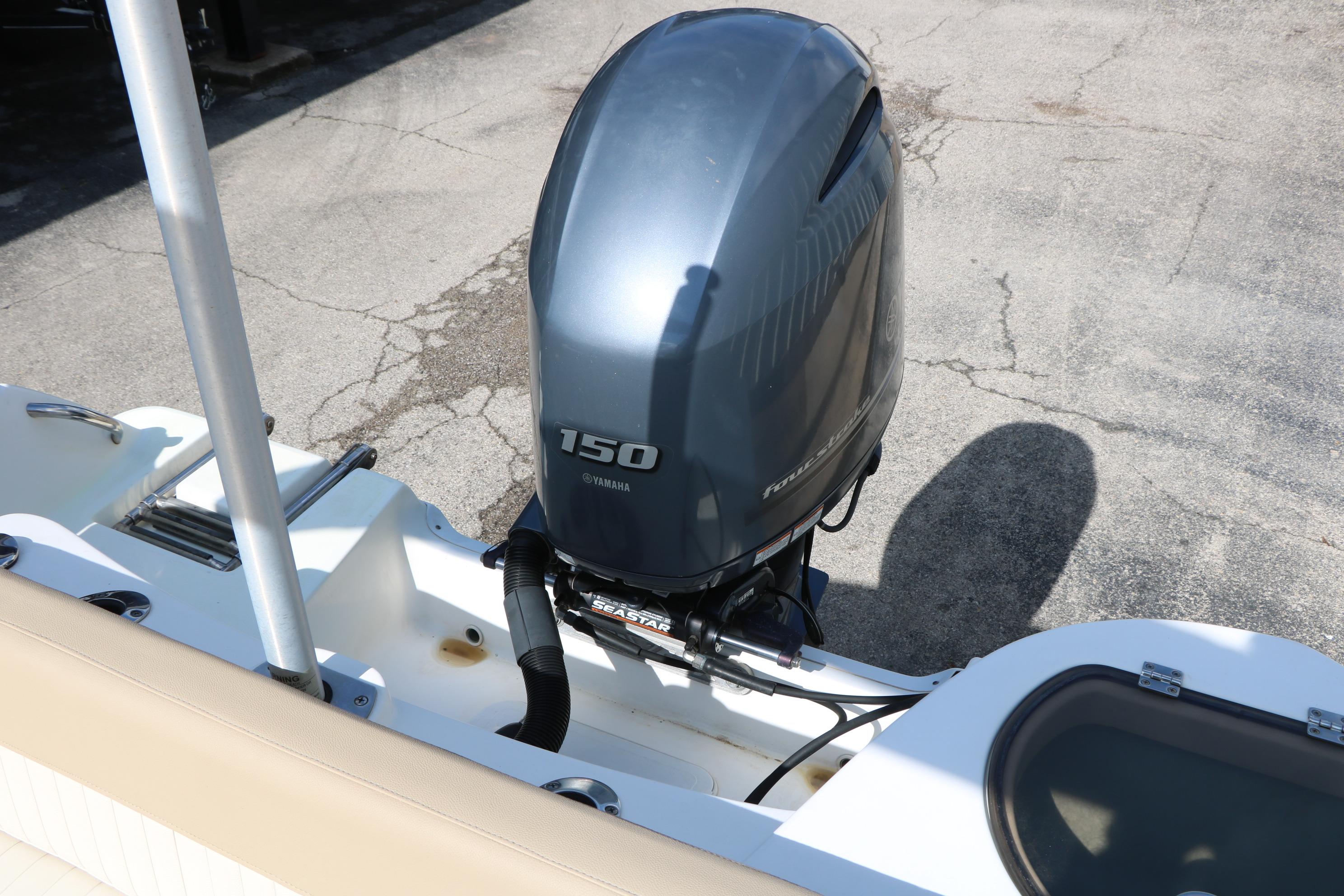 2017 Sea Fox 226 Traveler boat with Yamaha 150 outboard motor.