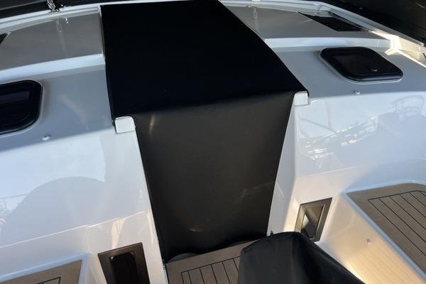 2025 Hanse 360 yacht deck with sleek design and modern features.
