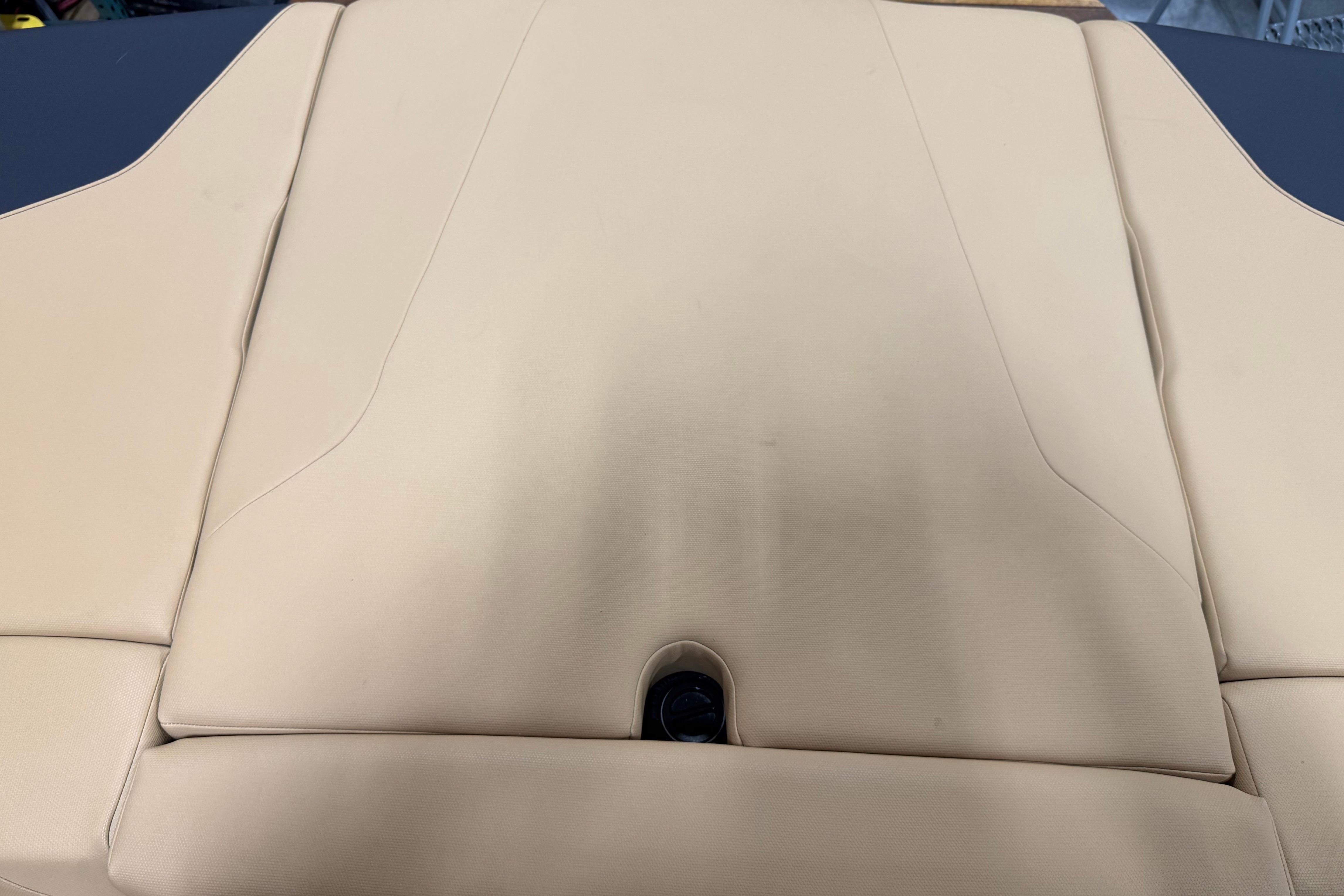Beige upholstery on 2022 MasterCraft NXT24 boat seat, showcasing sleek design.