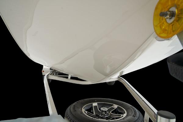 Manufacturer Provided Image: Manufacturer Provided Image: 2025 Ranger RB210 boat trailer with spare tire and roller detail.