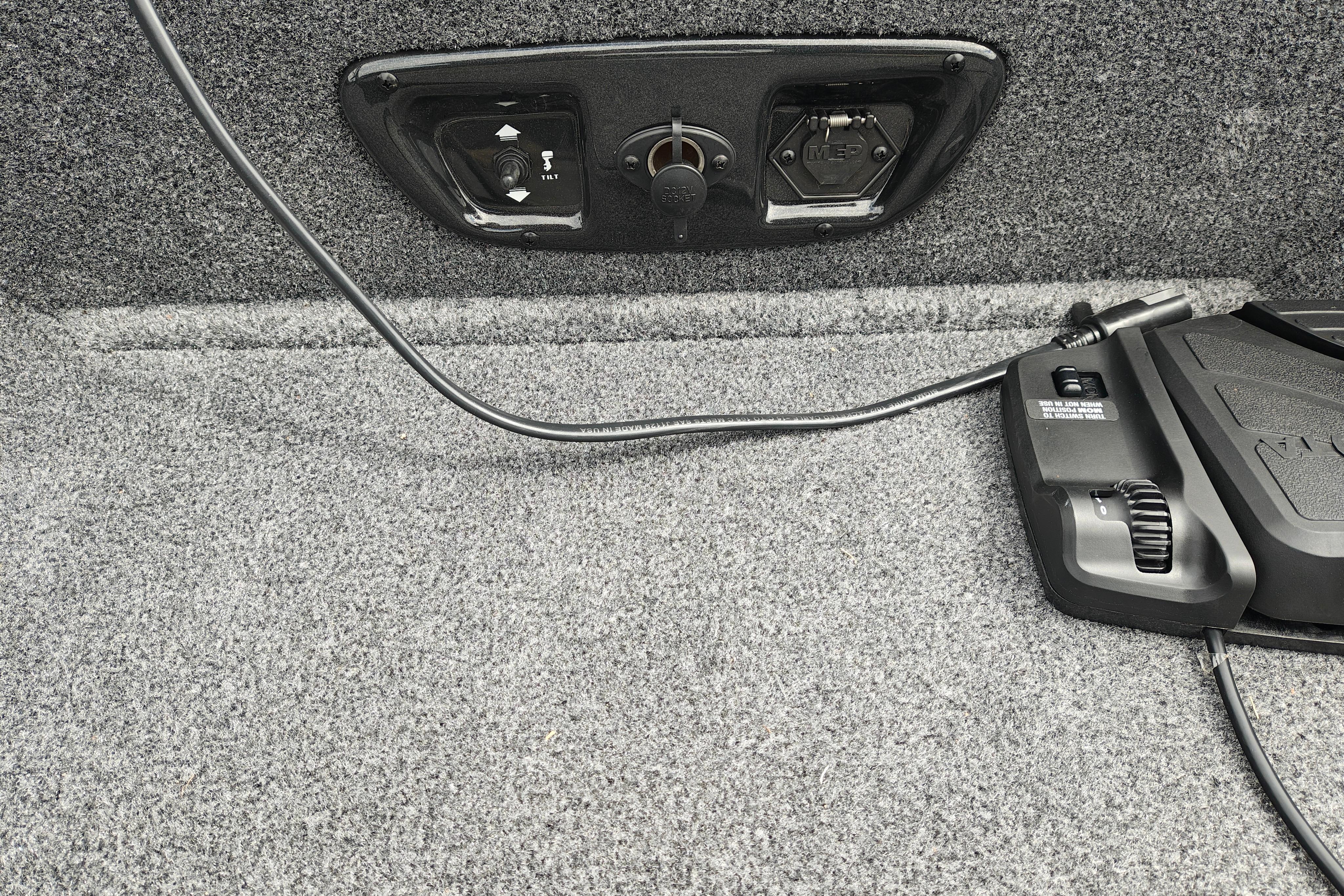2026 Tracker Pro Guide V-175 WT interior with control panel and wiring details.