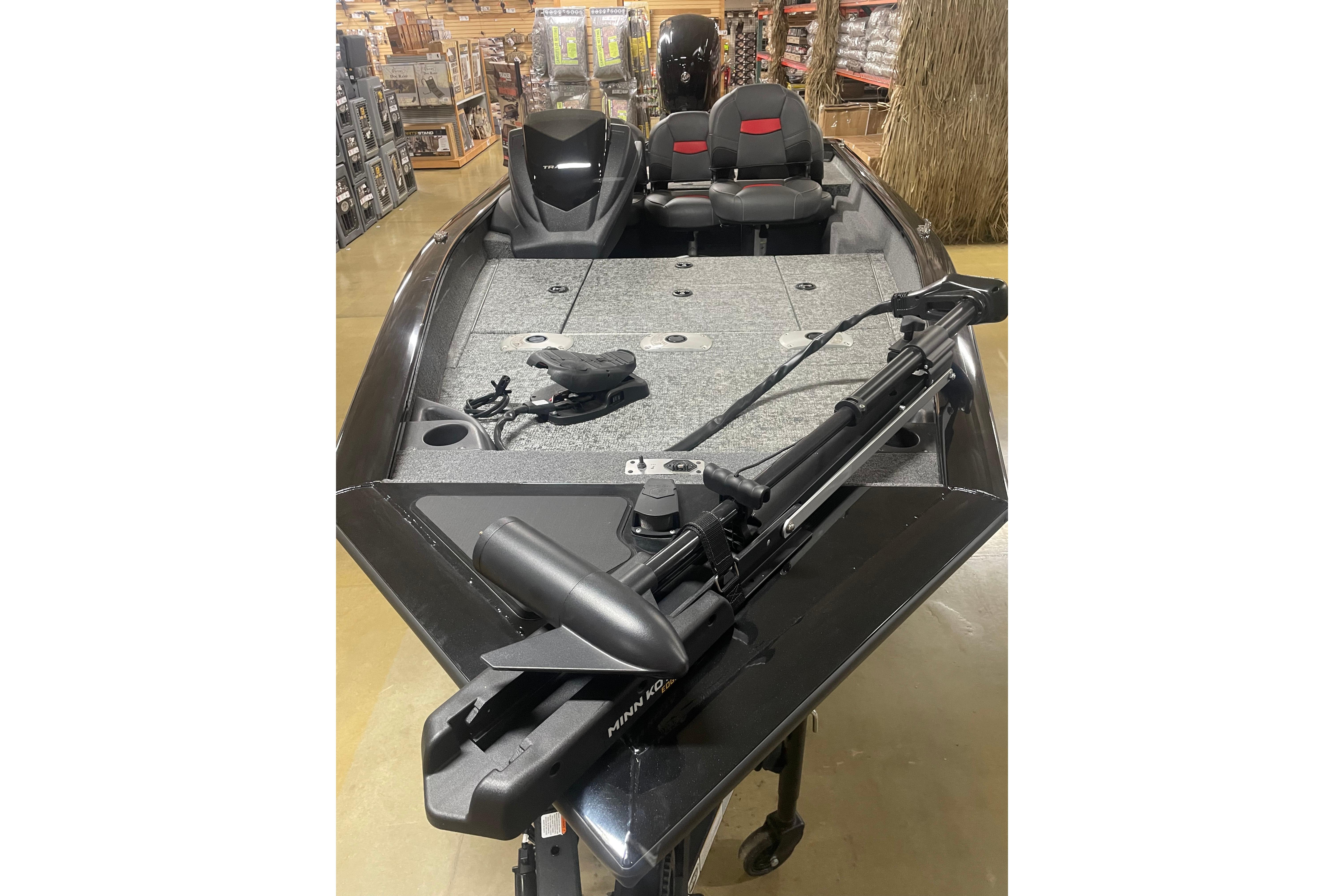 2026 Tracker Pro Team 175 Crappie Edition boat with dual seats and trolling motor.