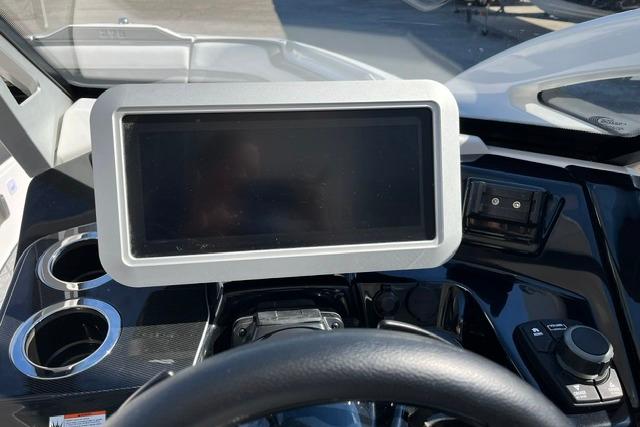 Dashboard of 2021 Yamaha Boats 275SD with touchscreen and controls.