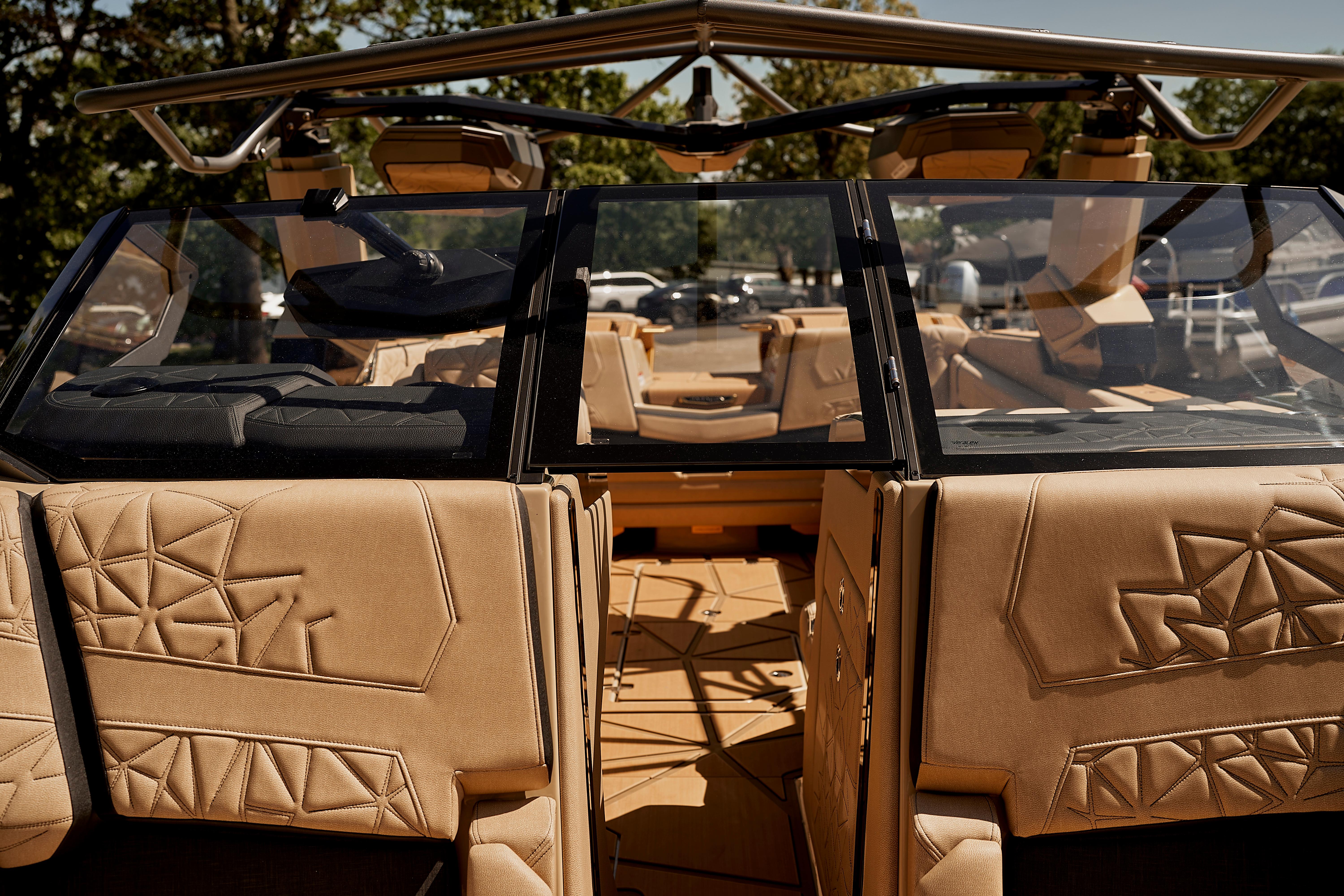 2025 Nautique Super Air Nautique G25 Paragon interior with luxurious seating and modern design.