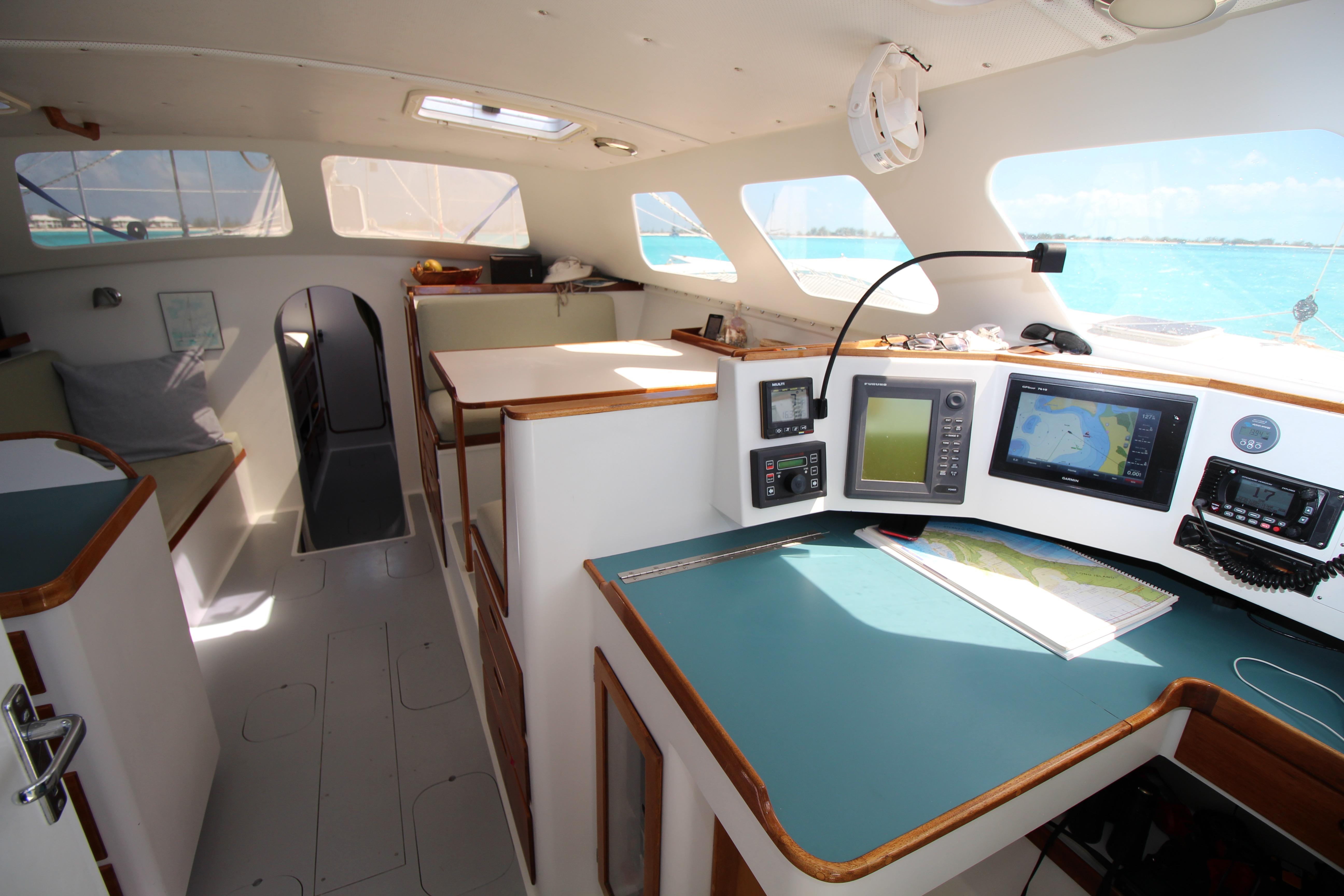 Nav station, one step away from cockpit