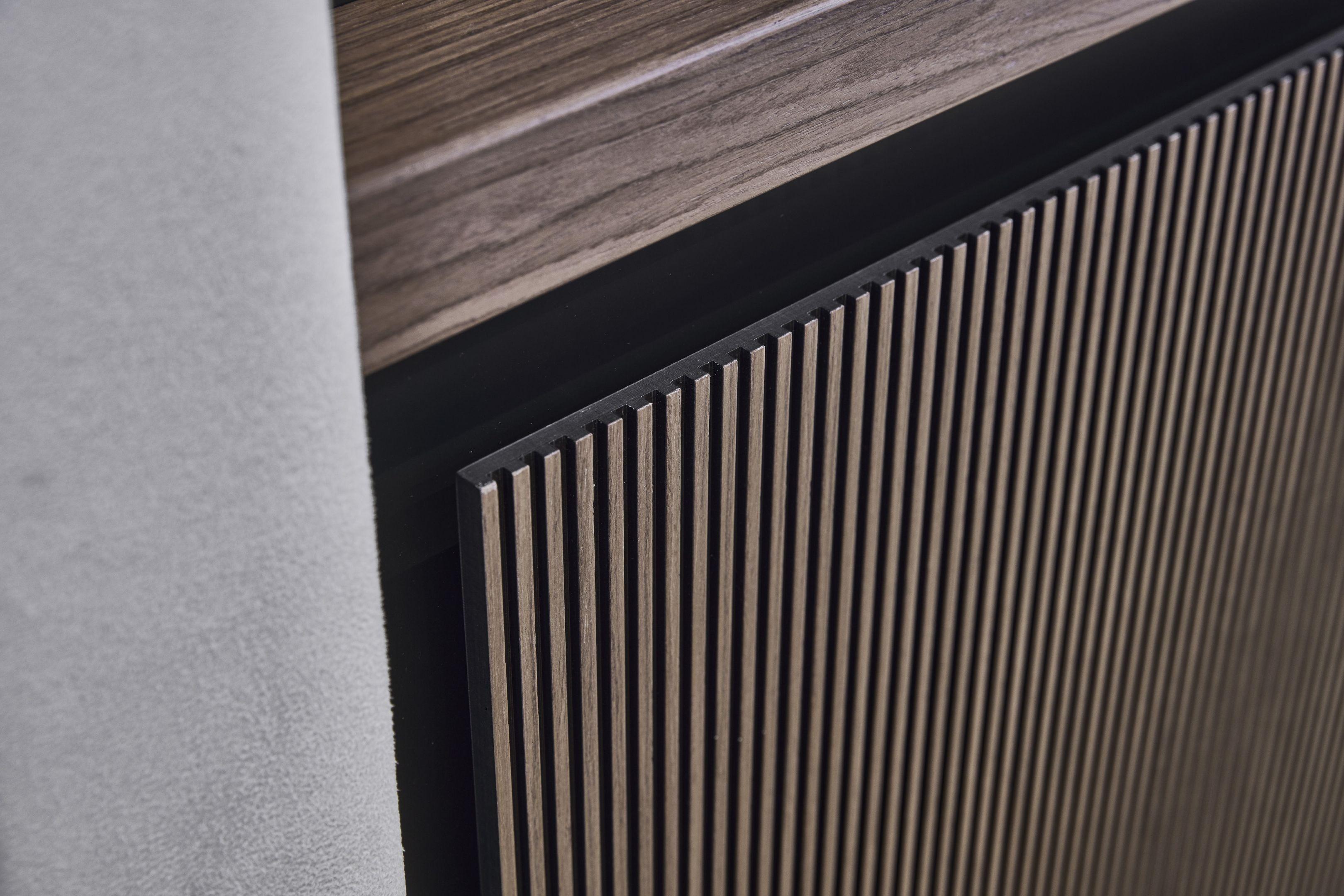 Close-up of Prestige X60 2026 interior with sleek wood paneling design.
