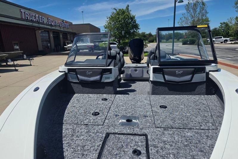 2026 Ranger VX1888 WT boat at Tracker Boat Center, showcasing spacious deck and seating.