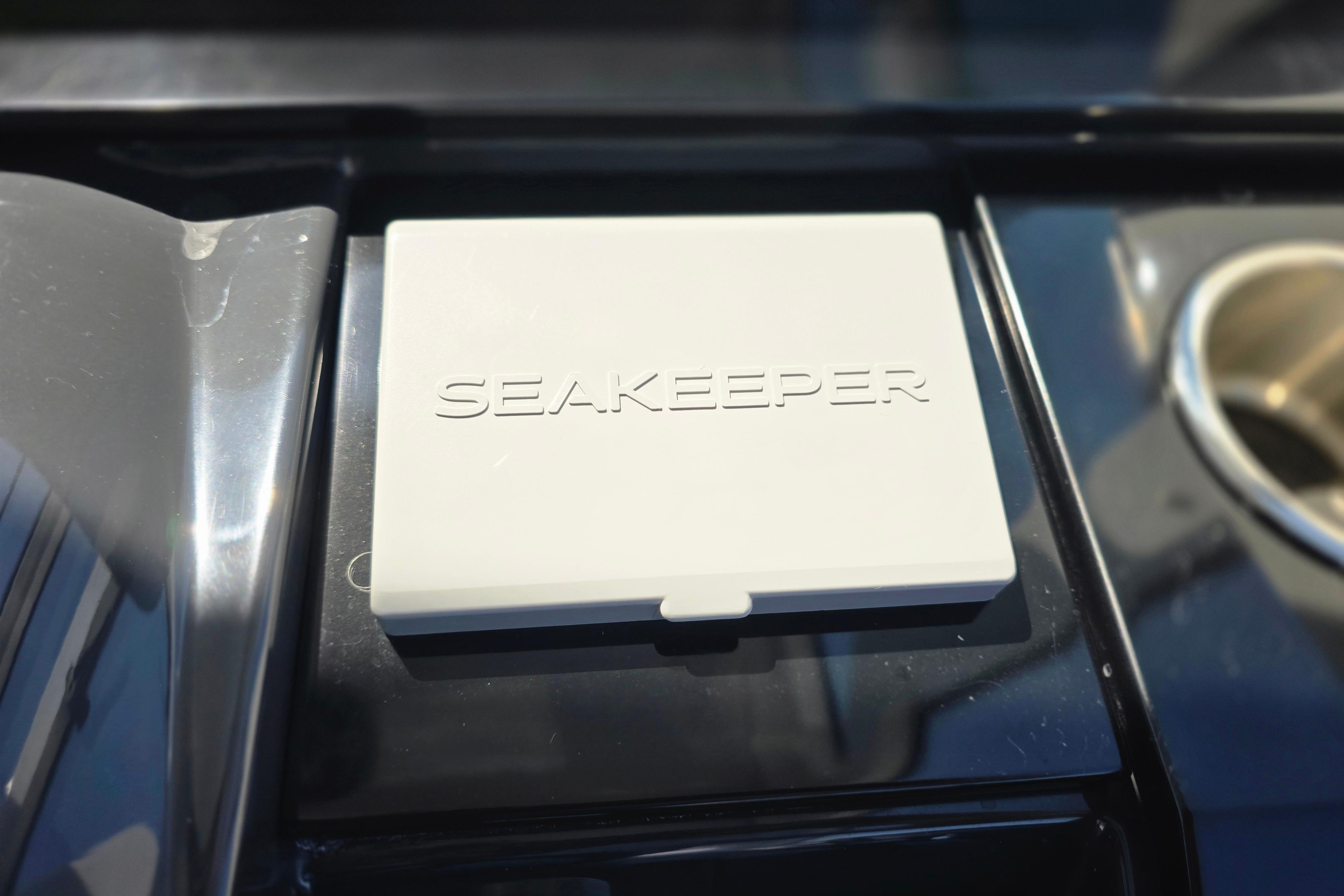 Seakeeper control panel on 2025 Formula 380 Super Sport Crossover OB boat.