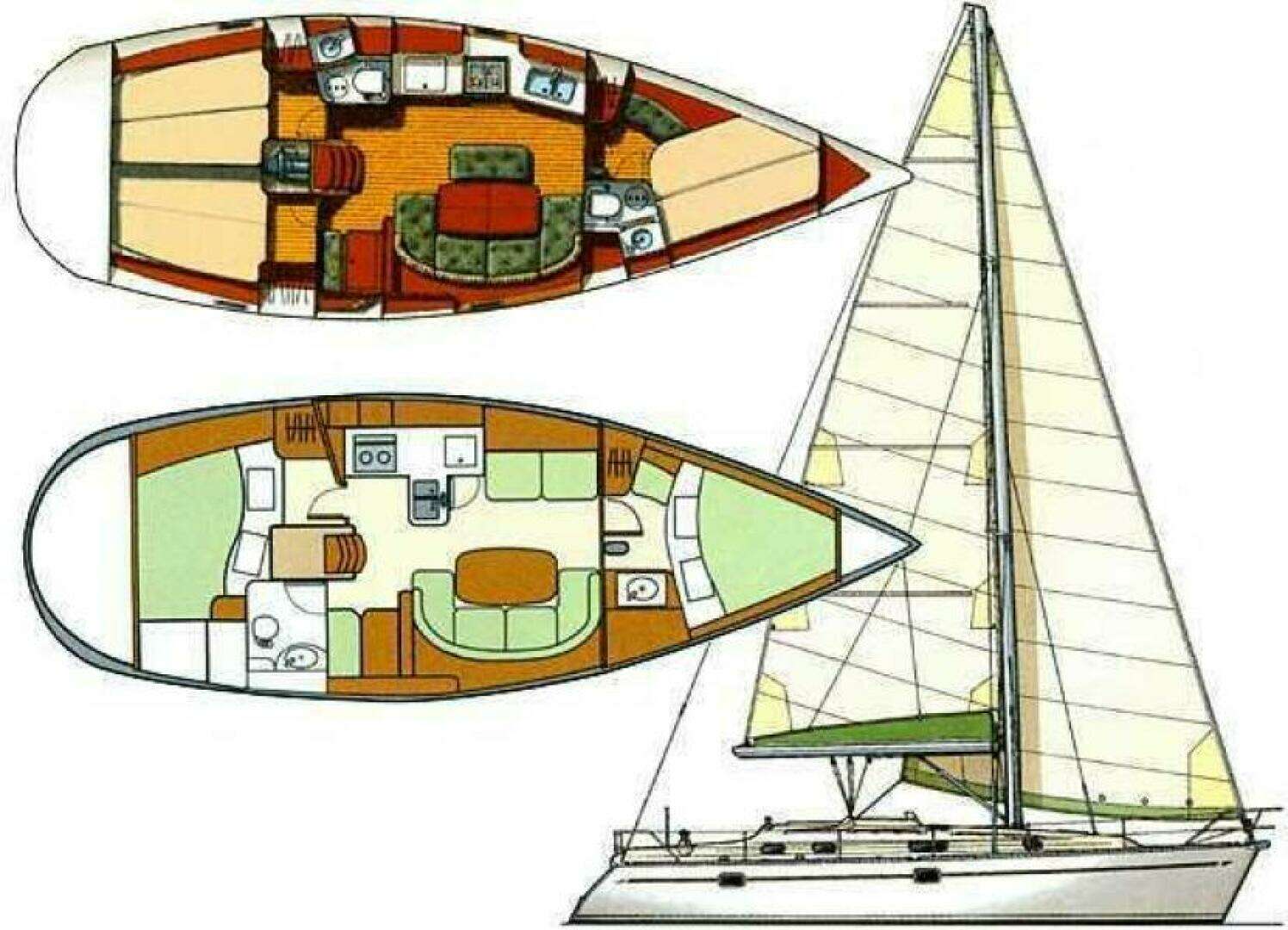 1999 Beneteau 381 - Image 15