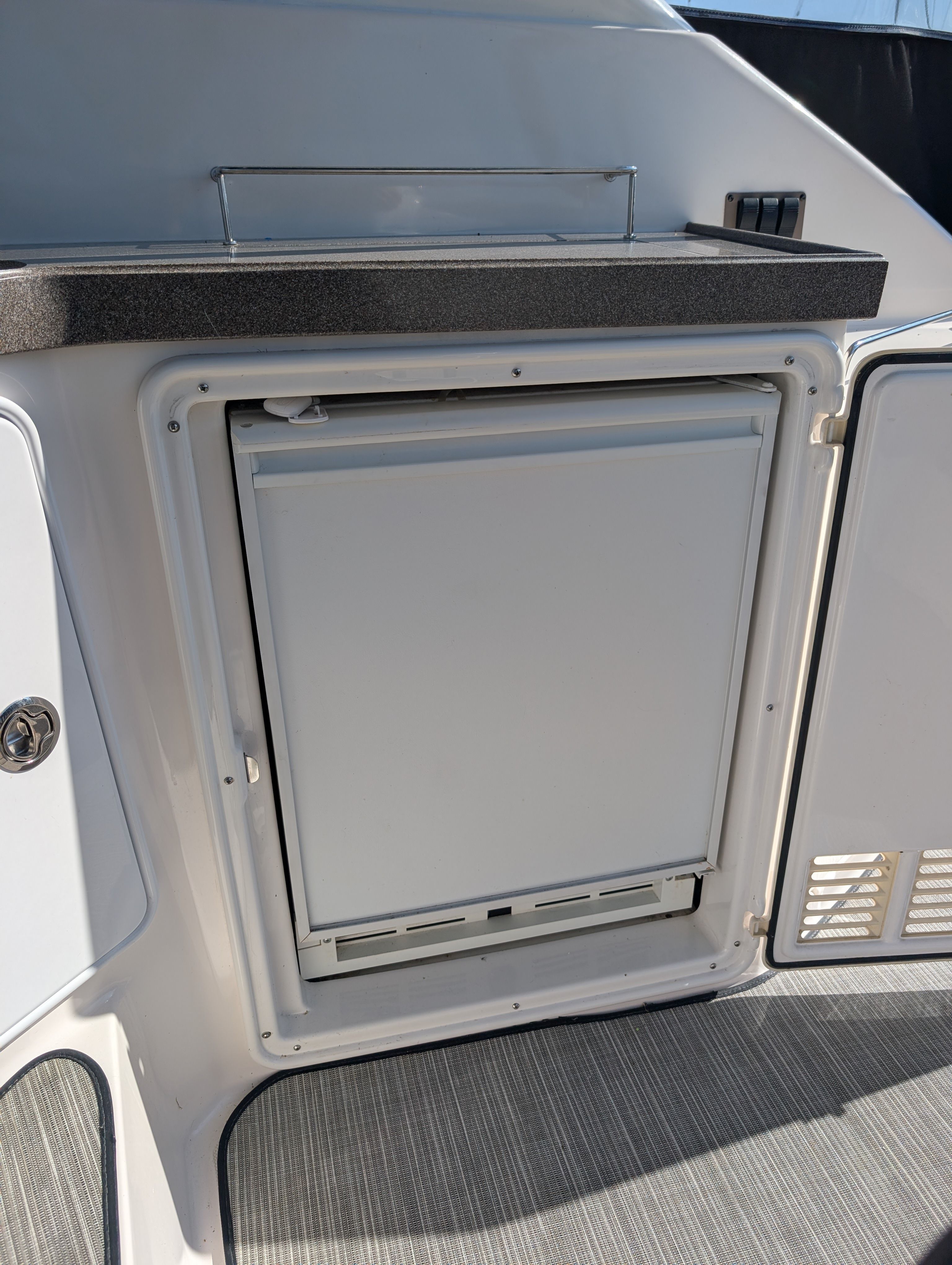 Refrigerator on Regal Commodore 3560 boat, year 2005.