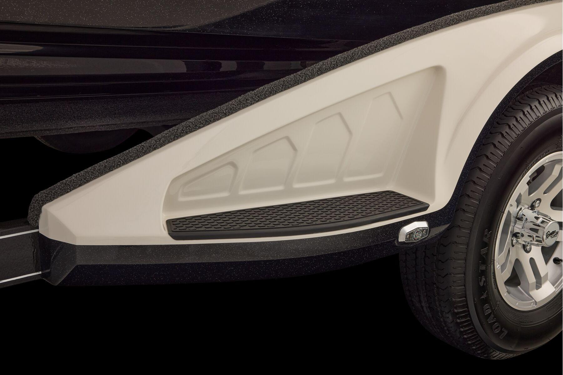 Manufacturer Provided Image: 2026 Ranger 620xFS Pro boat trailer detail with textured step and tire.