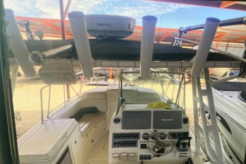 Rod holders, helm station, radar arch