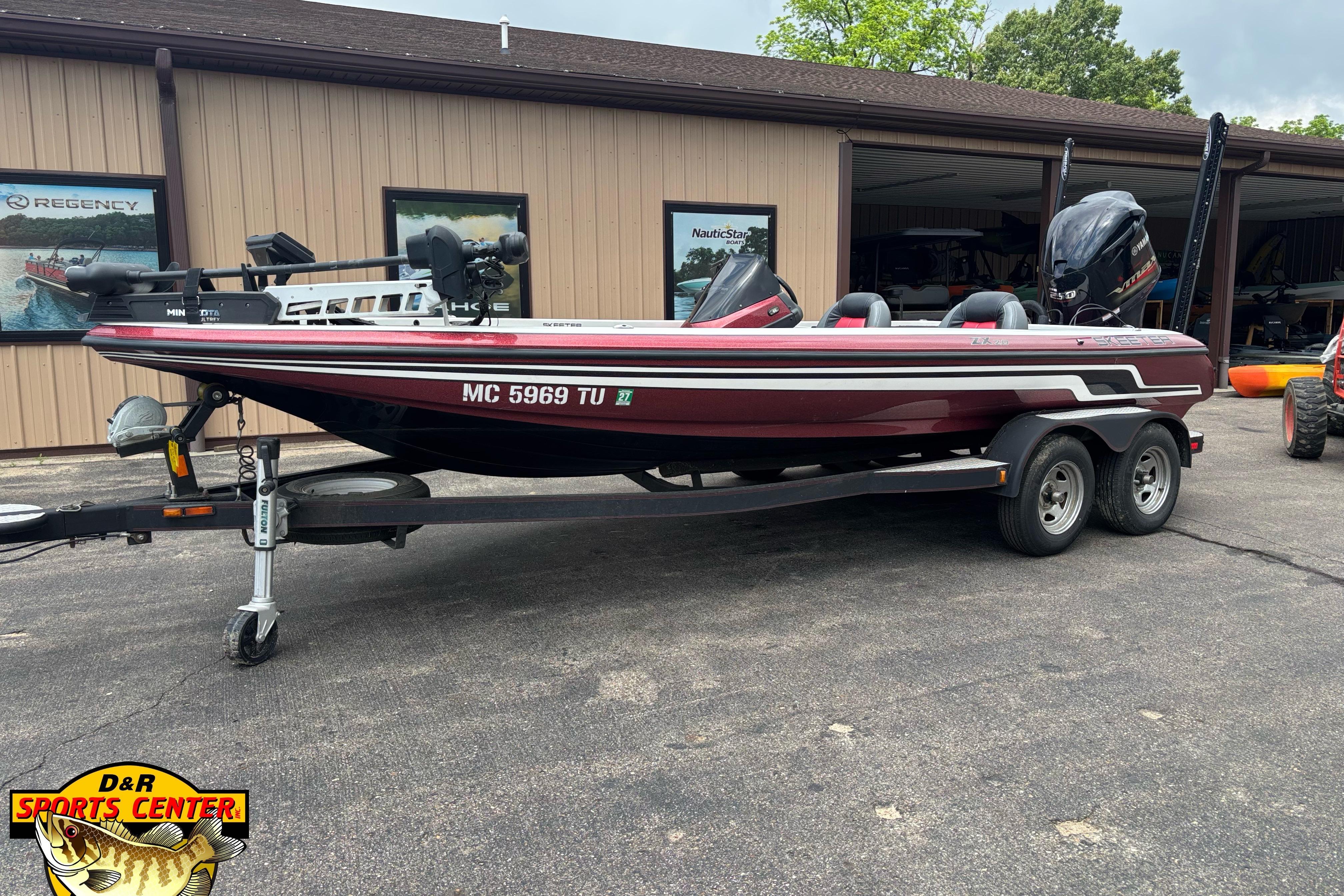 2013 Skeeter ZX20 bass boat on trailer at D&R Sports Center.