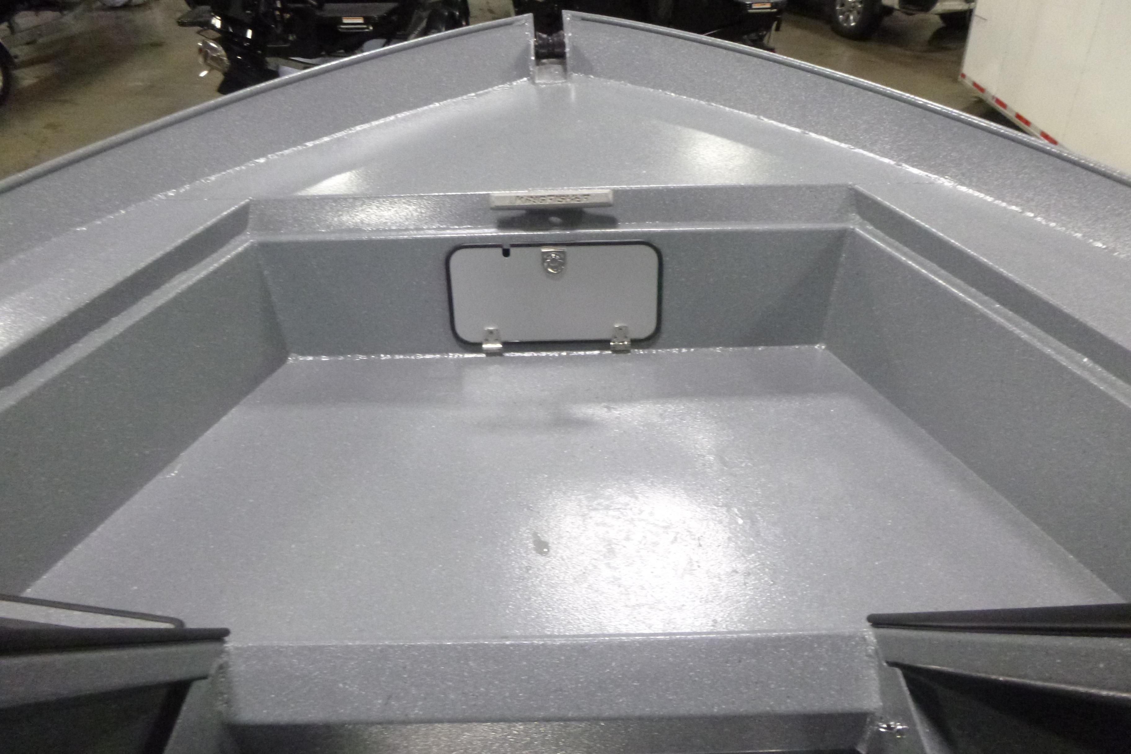 2026 KingFisher 2425 Escape HT boat interior, showcasing spacious, durable deck design.