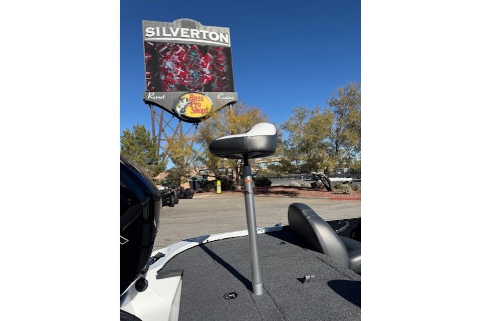 Nitro Z17 boat at Silverton Casino, 2026 model, with Bass Pro Shops sign.