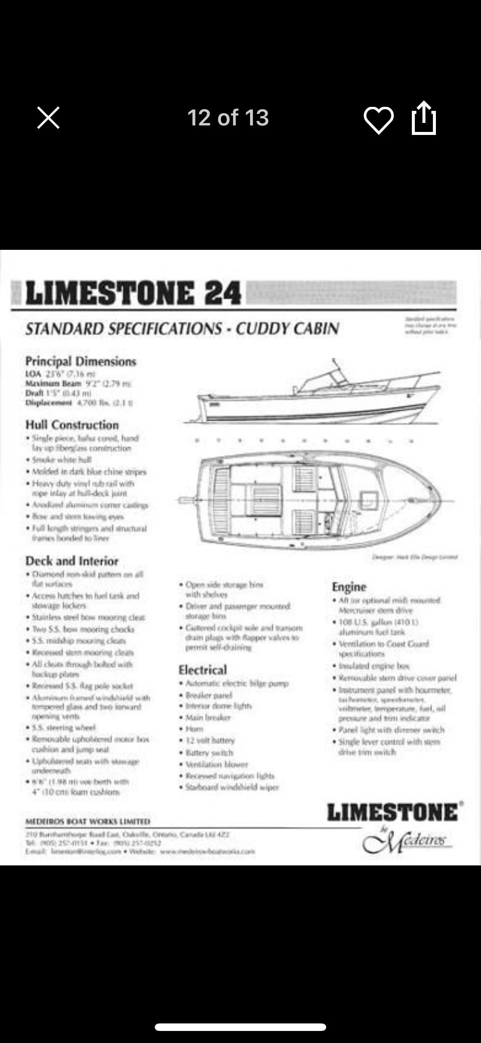 1989 Limestone 24 Runabout - 11