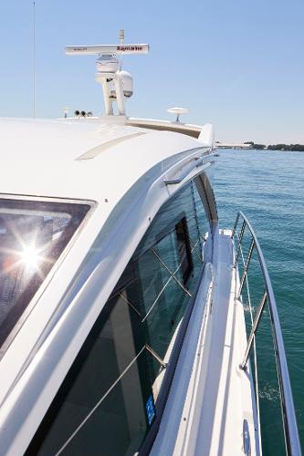 Looking aft